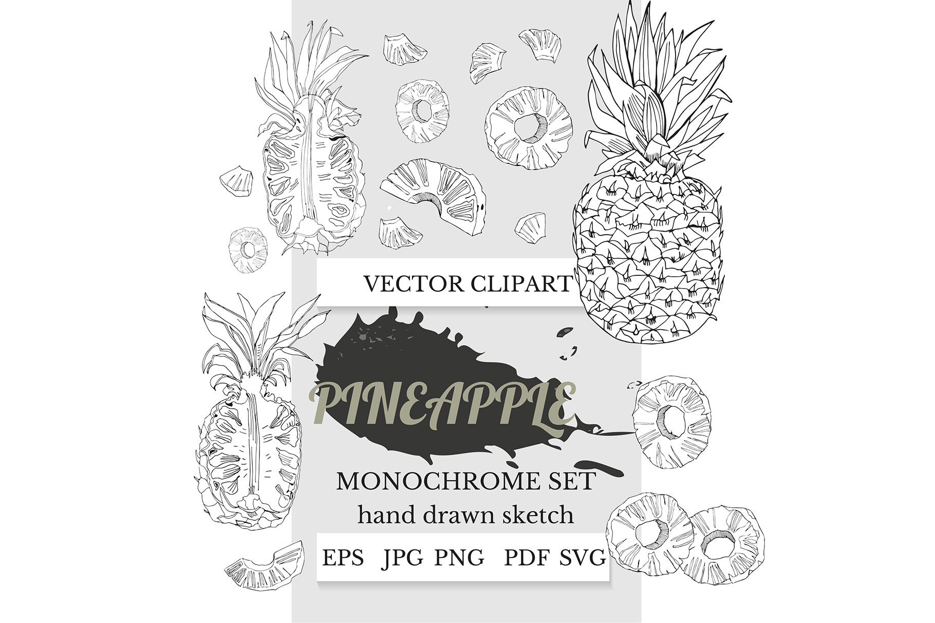 Download Pineapple Clipart Pineapple Art Pineapple Svg By Mix4garden Thehungryjpeg Com