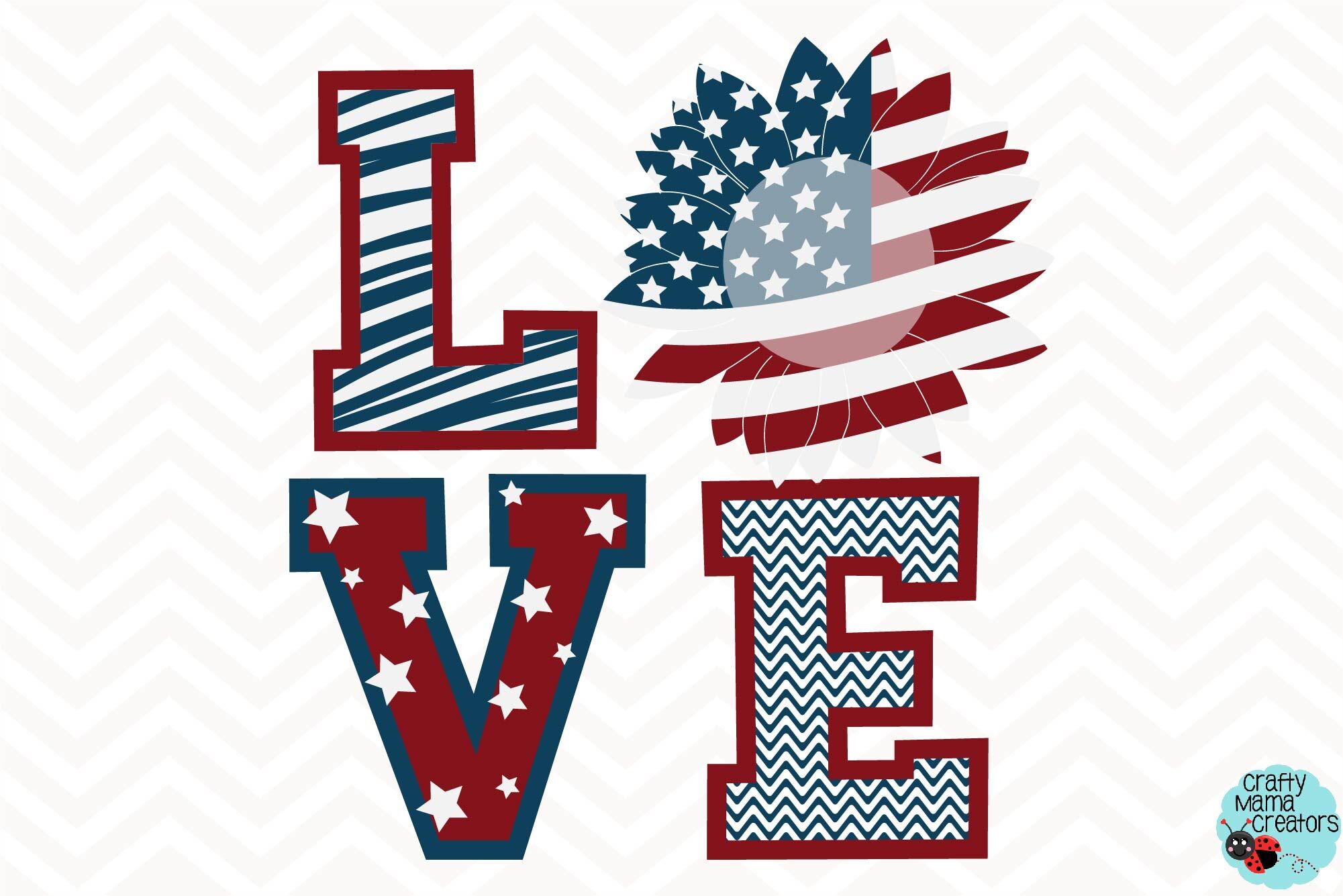 Download Sunflower Svg, USA Flag Sunflower Love Svg American Flag ...