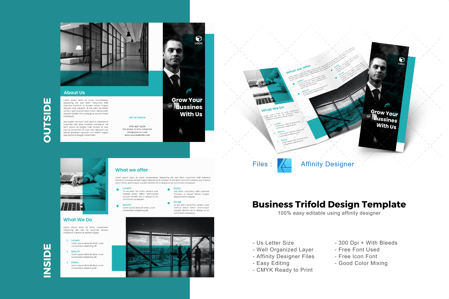 Download Updates Big Bundle 16 Trifold Brochure Templates By Rivatxfz Thehungryjpeg Com