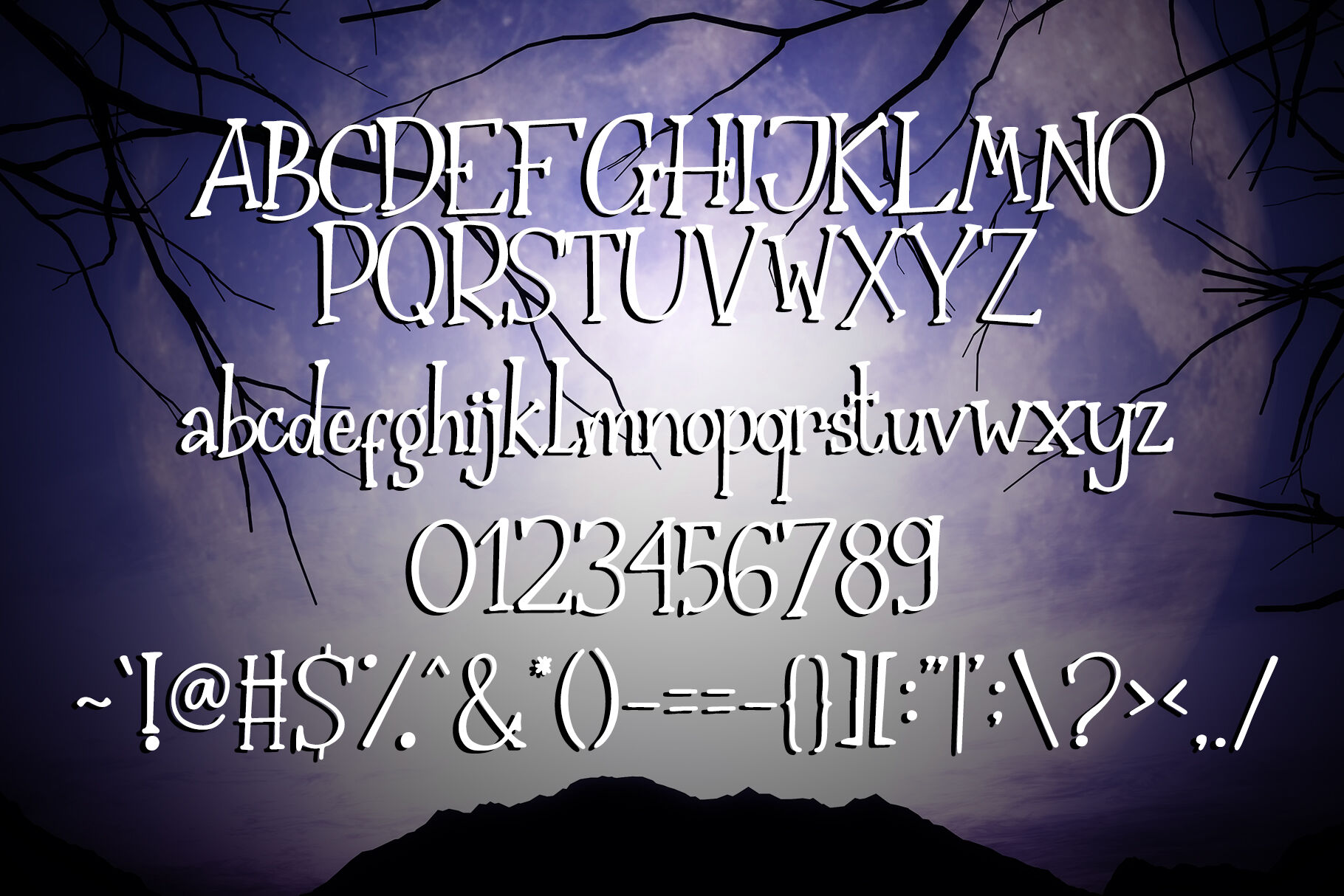 The Nightmare - Creepy Halloween Font By dmletter31 | TheHungryJPEG.com