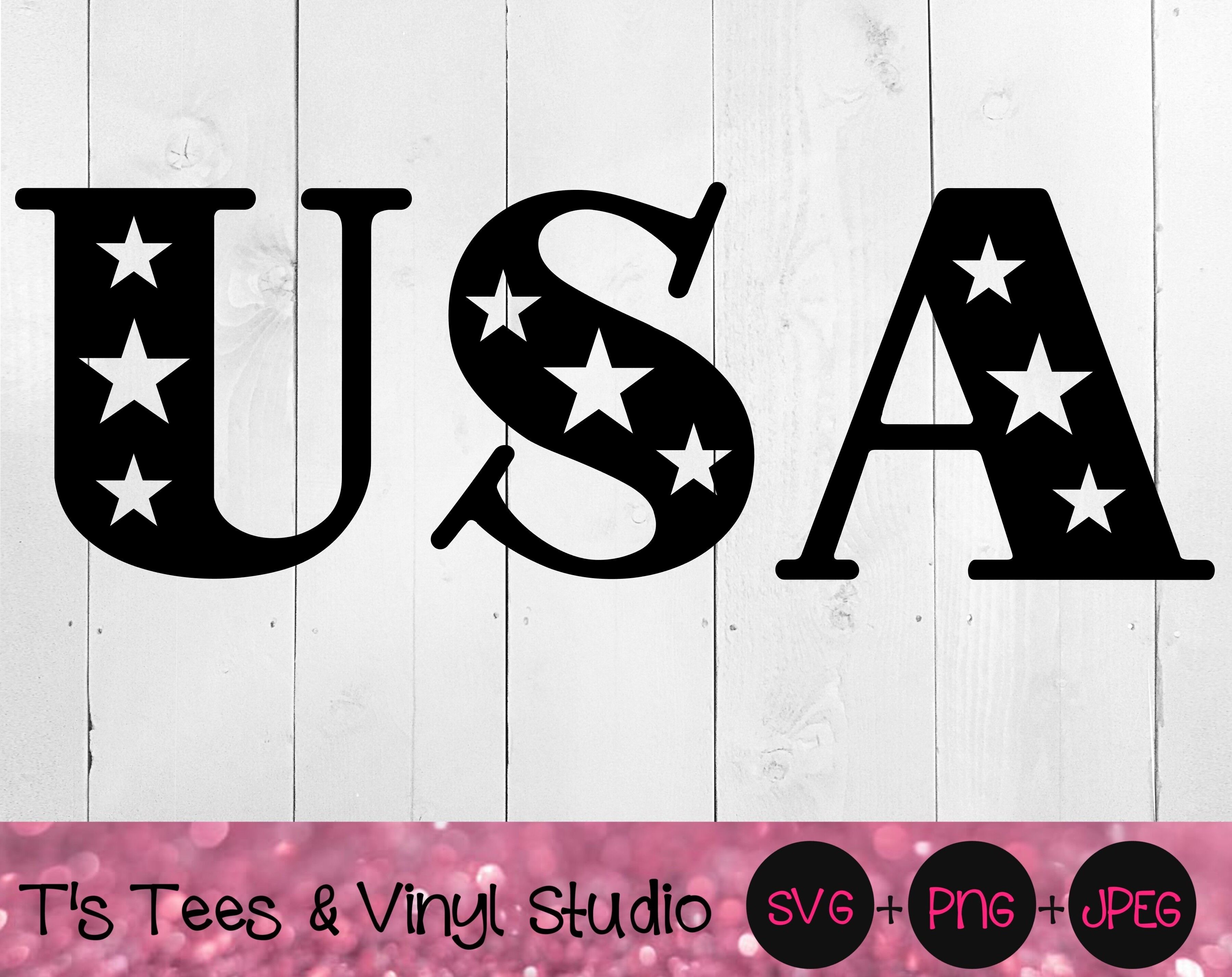 Usa Svg America Svg Americana Svg Red White And Blue Svg Independe By T S Tees Vinyl Studio Thehungryjpeg Com