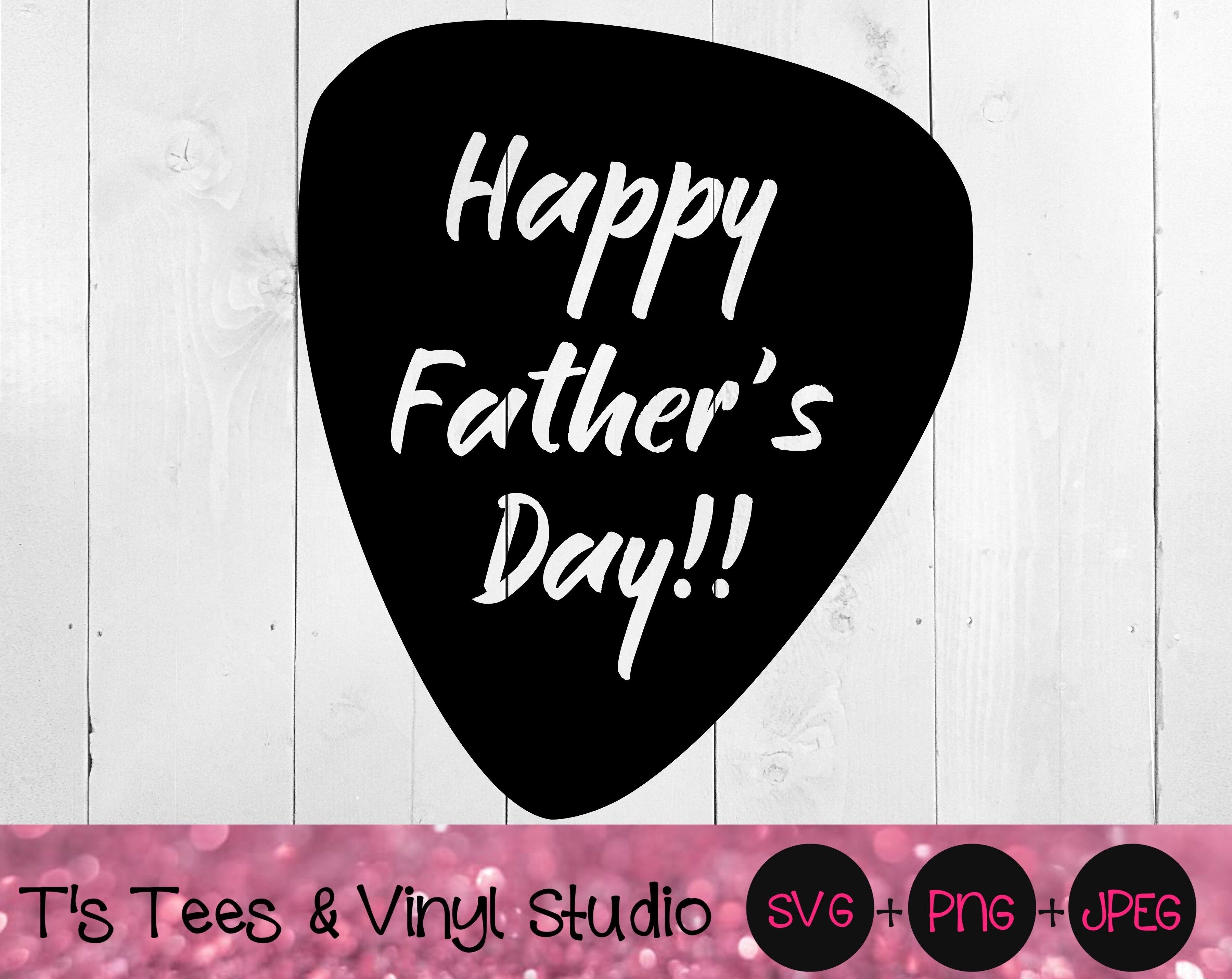 Happy Father S Day Svg Guitar Pick Svg Knockout Svg Father S Day Gu By T S Tees Vinyl Studio Thehungryjpeg Com