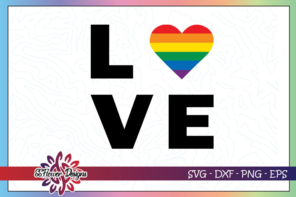 Download Love Rainbow Heart Svg Rainbow Heart Svg By Ssflowerstore Thehungryjpeg Com