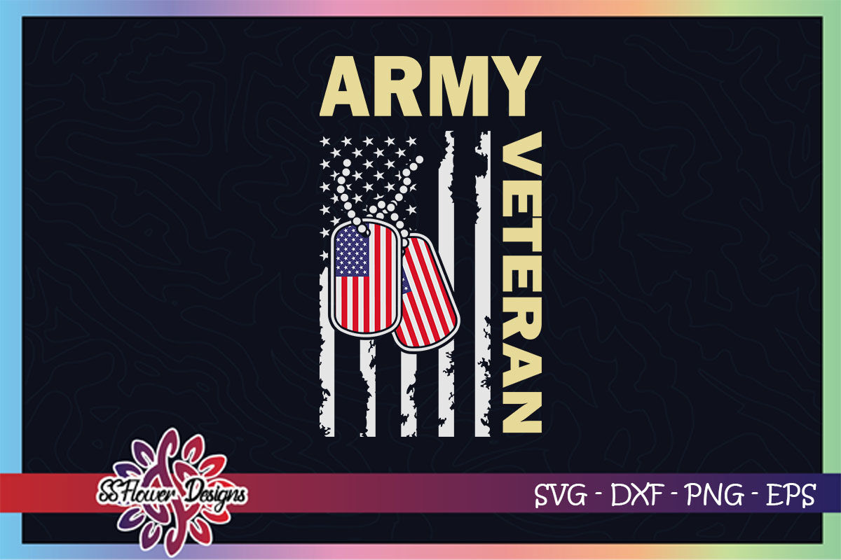 Download Army Veteran Svg American Flag Svg By Ssflowerstore Thehungryjpeg Com