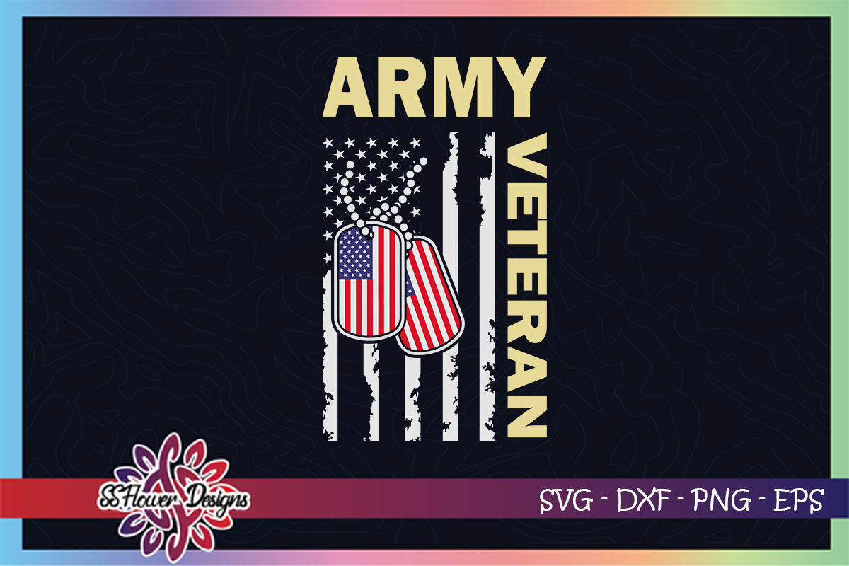 Army Veteran Svg American Flag Svg By Ssflowerstore Thehungryjpeg