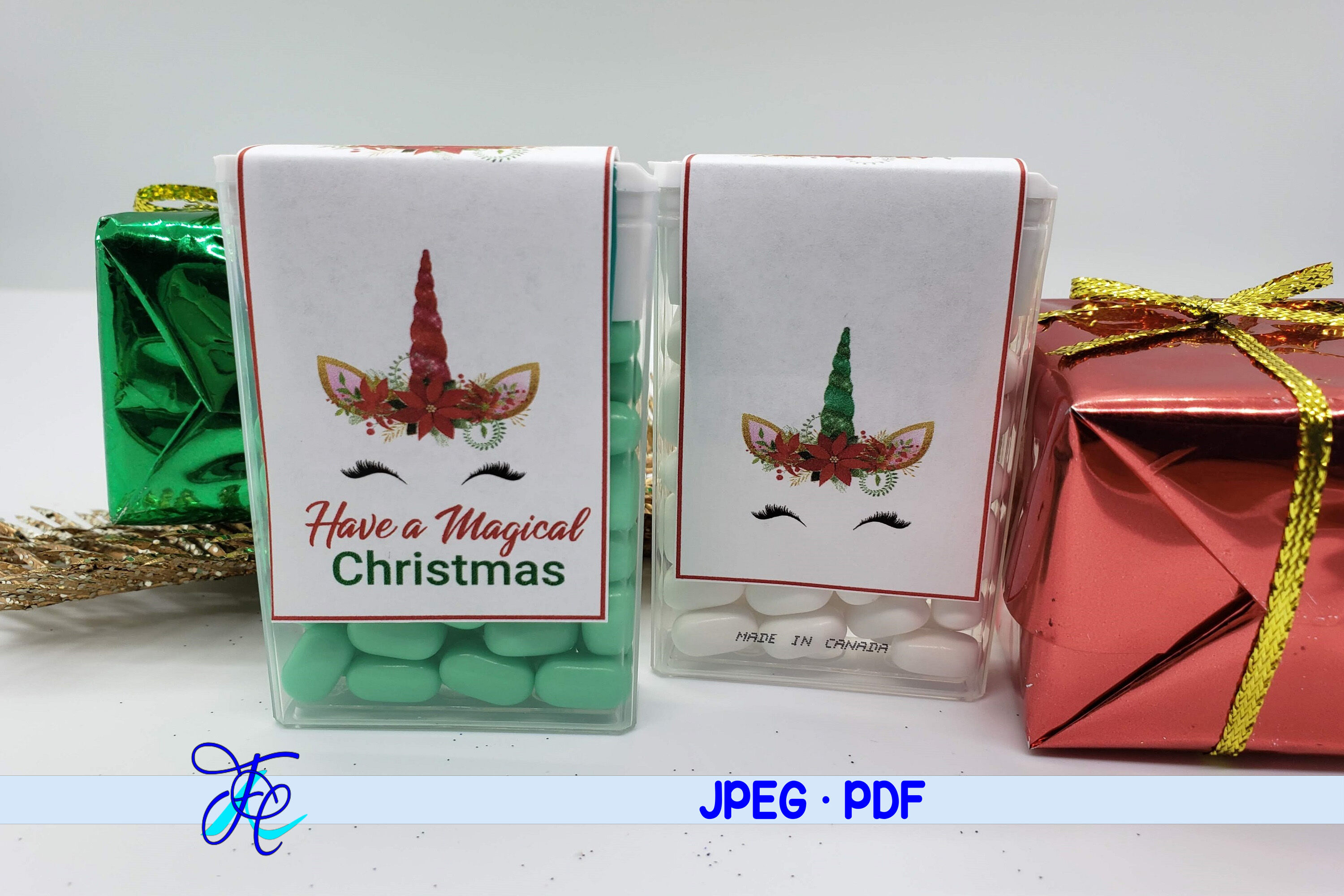 Have A Magical Christmas Tic Tac Label By Family Creations Thehungryjpeg Com