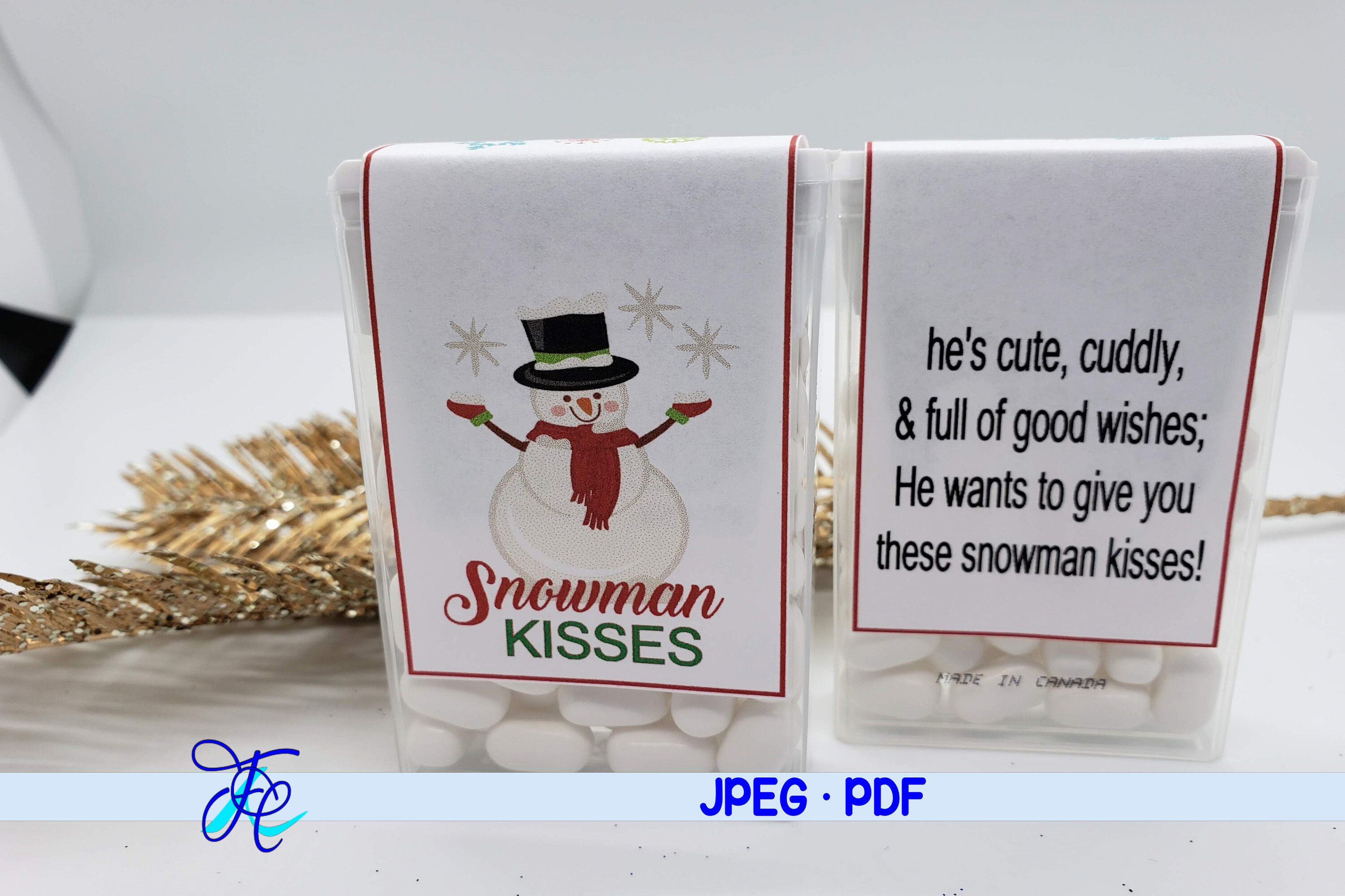 DIY Snowman Kisses (plus FREE Printable) - Onion Rings & Things