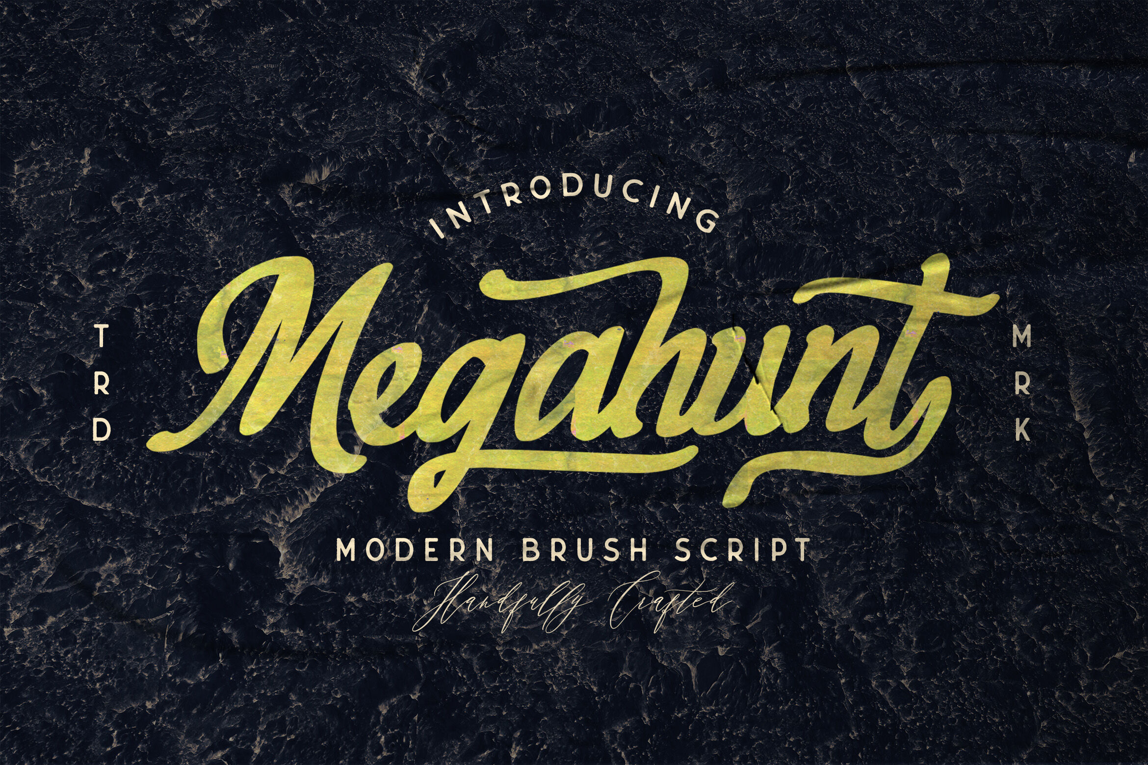 Megahunt Brush Script Font By Stringlabs Thehungryjpeg Com