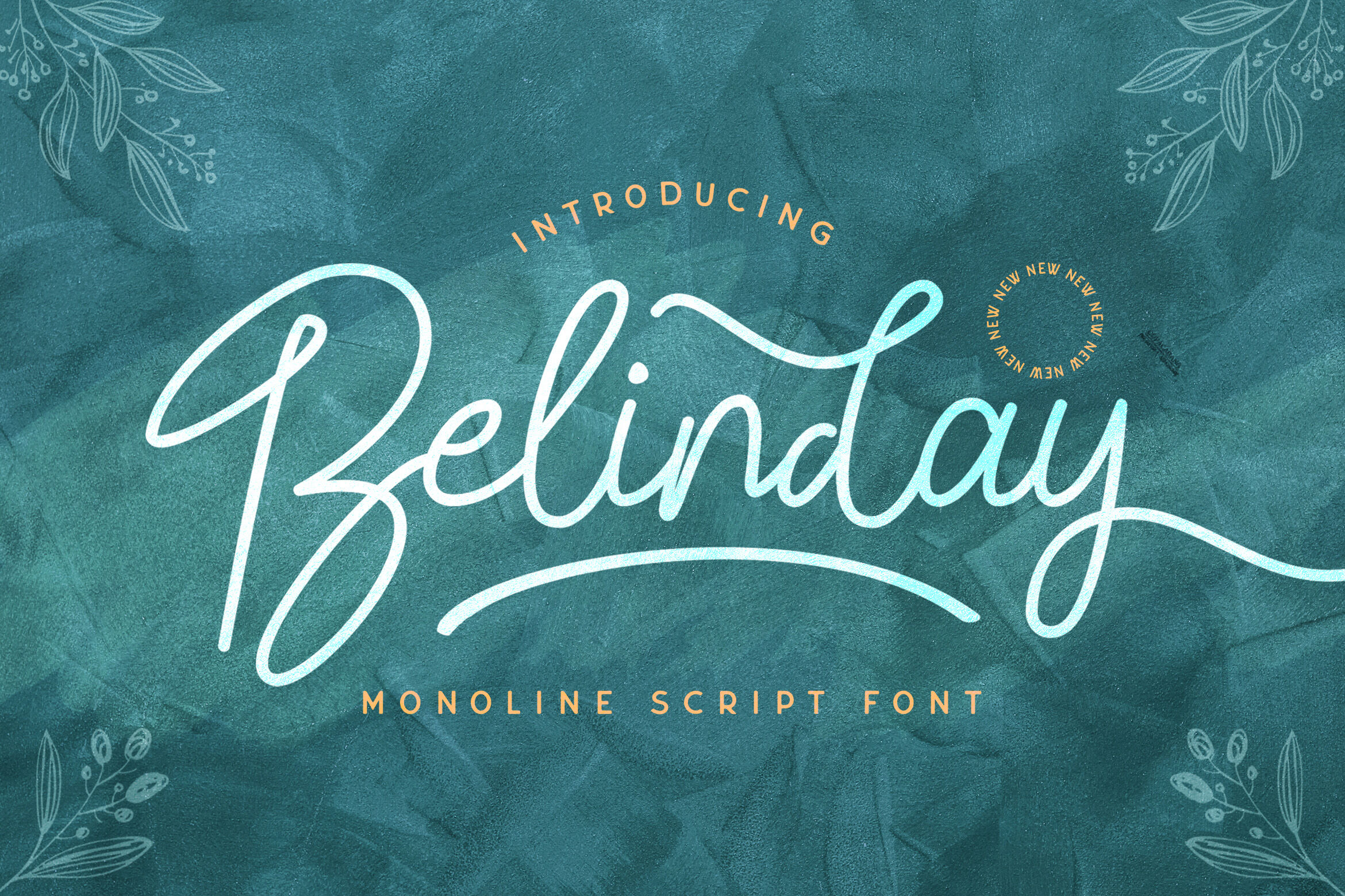 Belinday Monoline Script Font By Stringlabs Thehungryjpeg Com