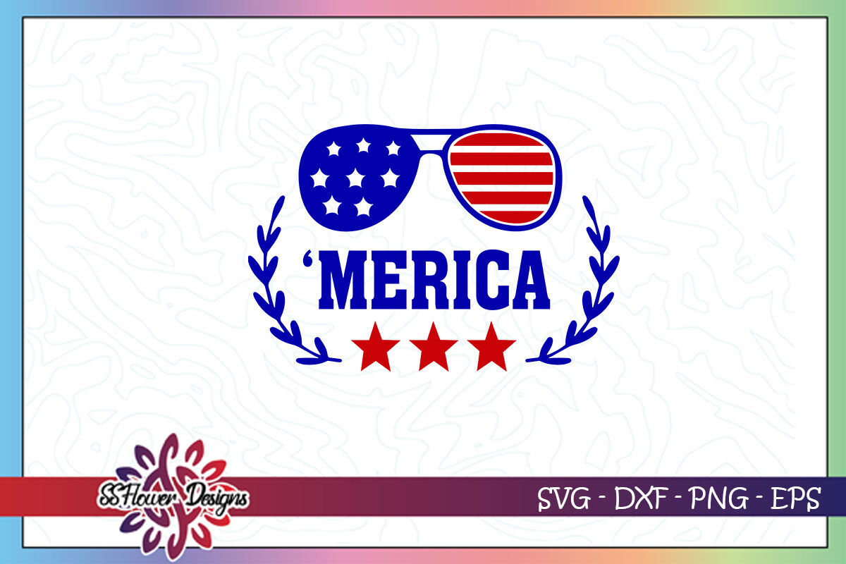 Download Merica Sunglasses Svg 4th Of July By Ssflowerstore Thehungryjpeg Com