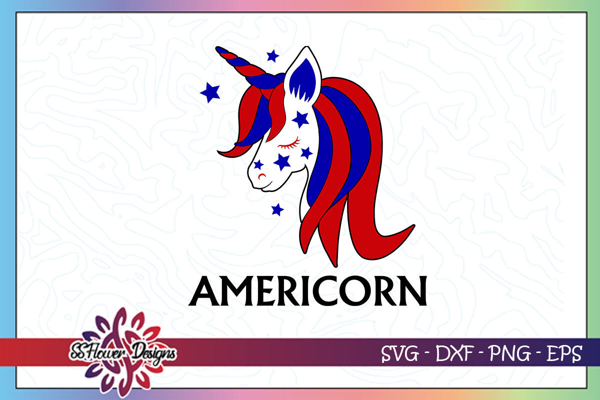 Download Americorn svg, Unicorn svg, 4th of july By ssflowerstore ...