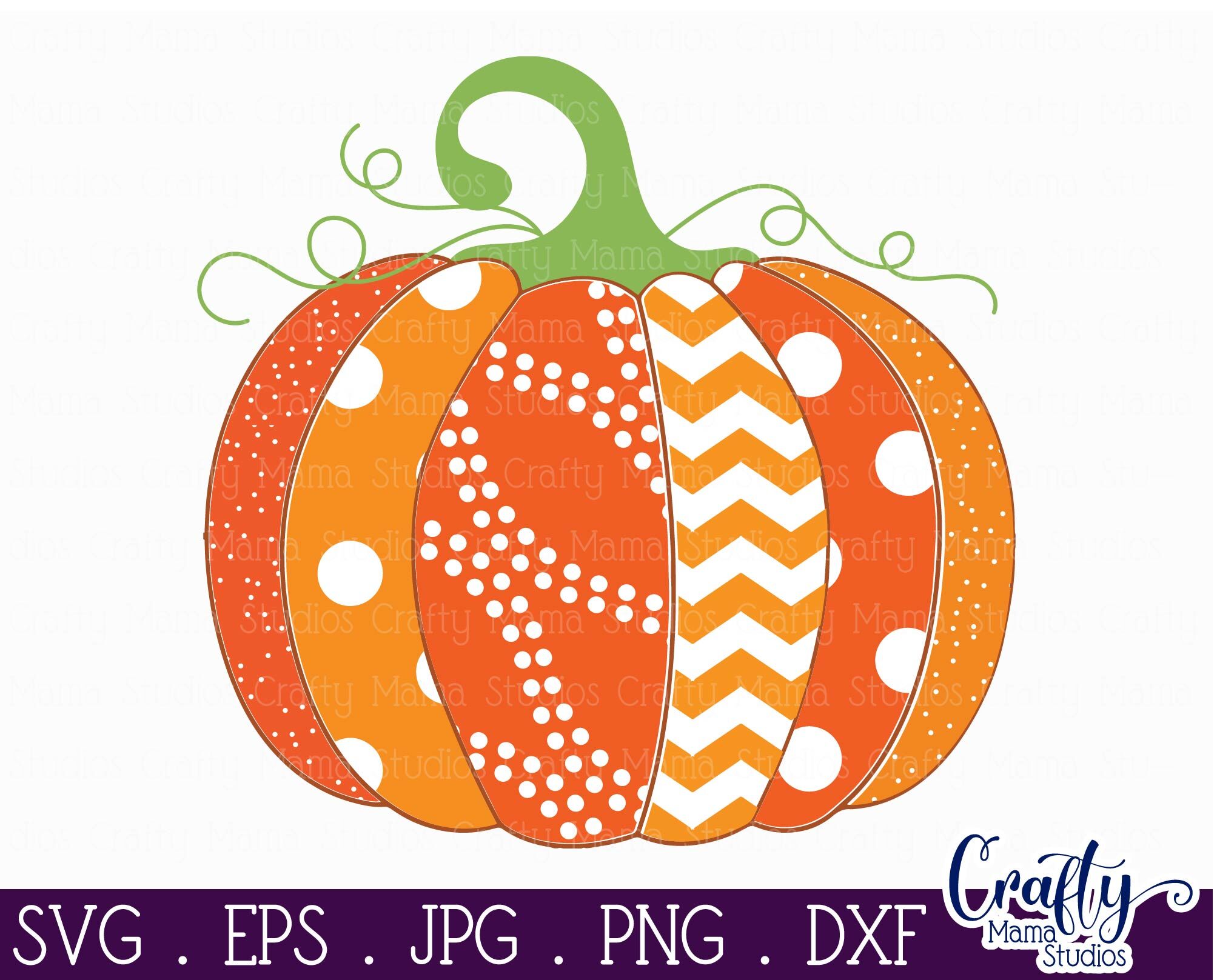 Pumpkin SVG, Patterned Pumpkin Svg, Fall Pumpkin Svg By Crafty Mama ...