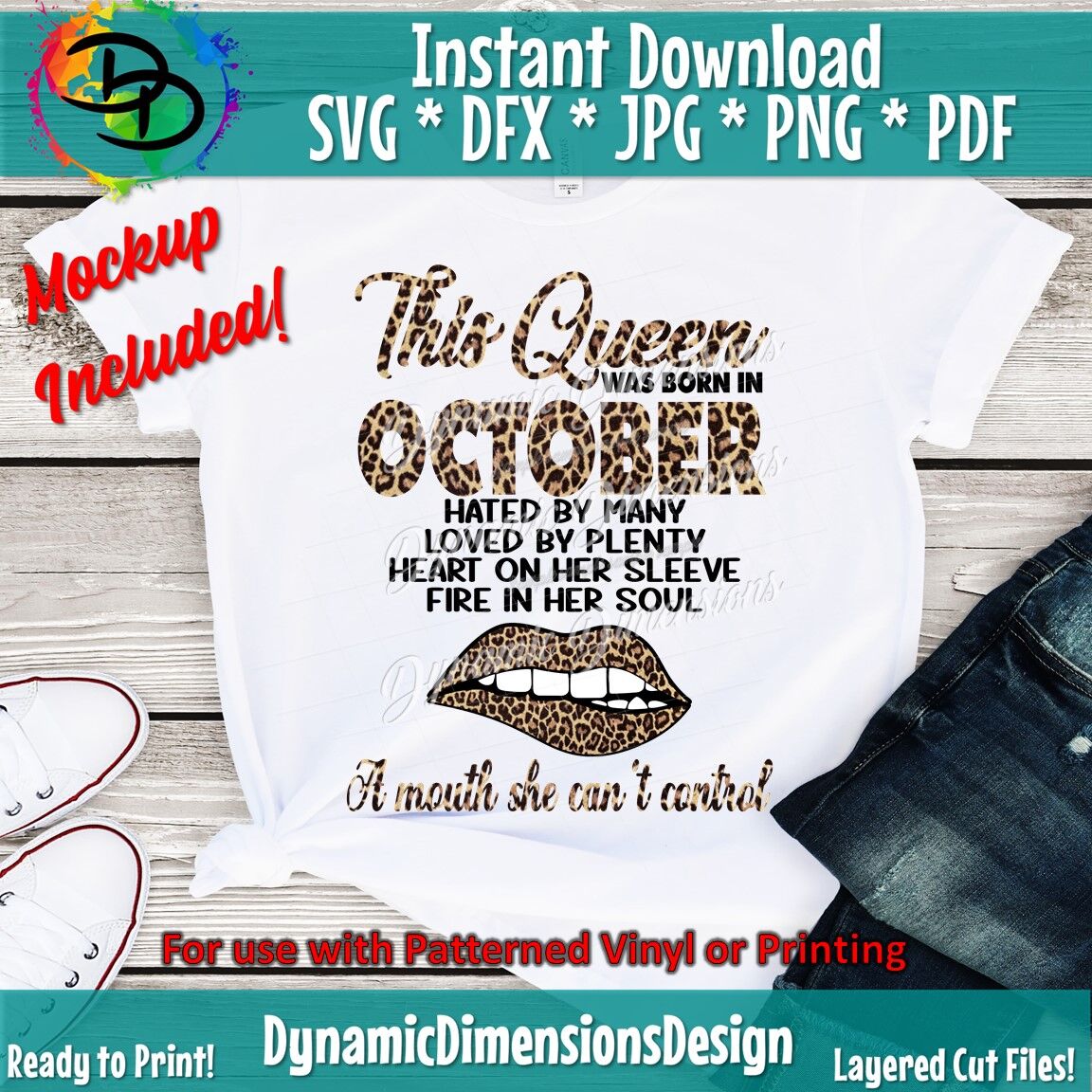 Download October Girl Svg October Birthday Svg This Queen Was Born Women Bor By Dynamic Dimensions Thehungryjpeg Com