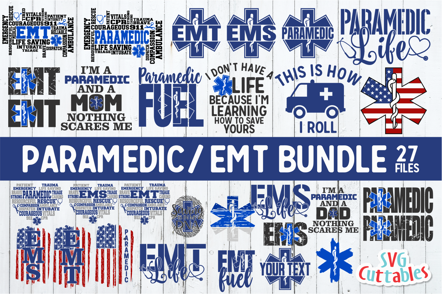 Download Paramedic Emt Bundle By Svg Cuttables Thehungryjpeg Com