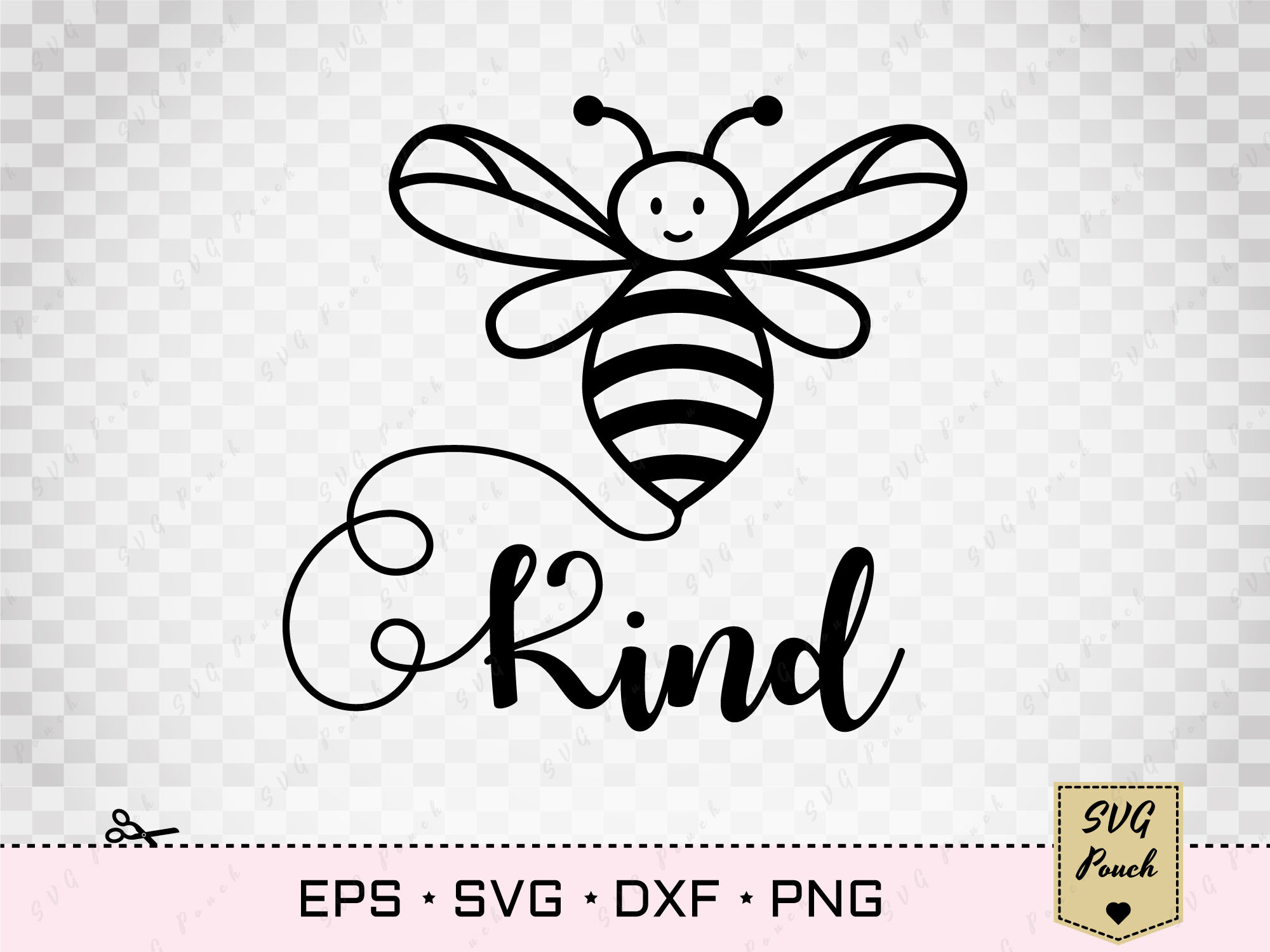 Bee Kind Svg Be Kind Svg By Svgpouch Thehungryjpeg Com