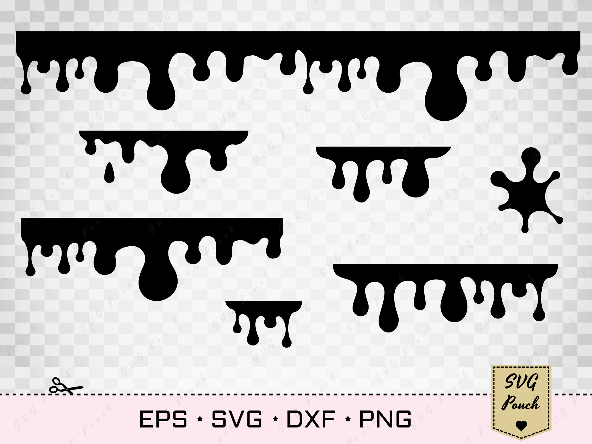 Dripping borders svg free, borders svg, dripping svg, instant download,  silhouette cameo, cutting files, dripping borders cut files 0997 –  freesvgplanet