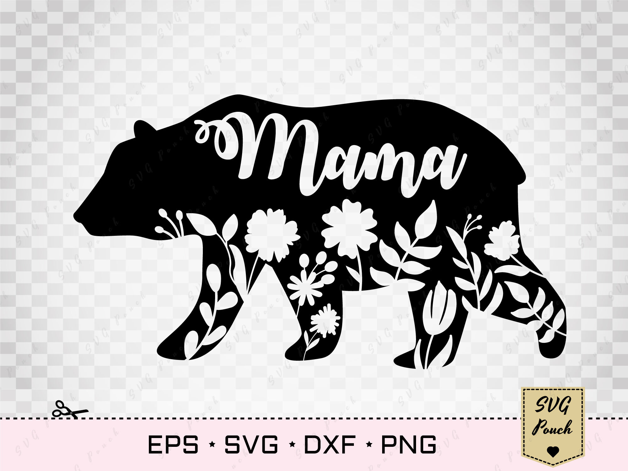 Floral Bear Svg Free Svg File For Silhouette Free Svg Design | My XXX
