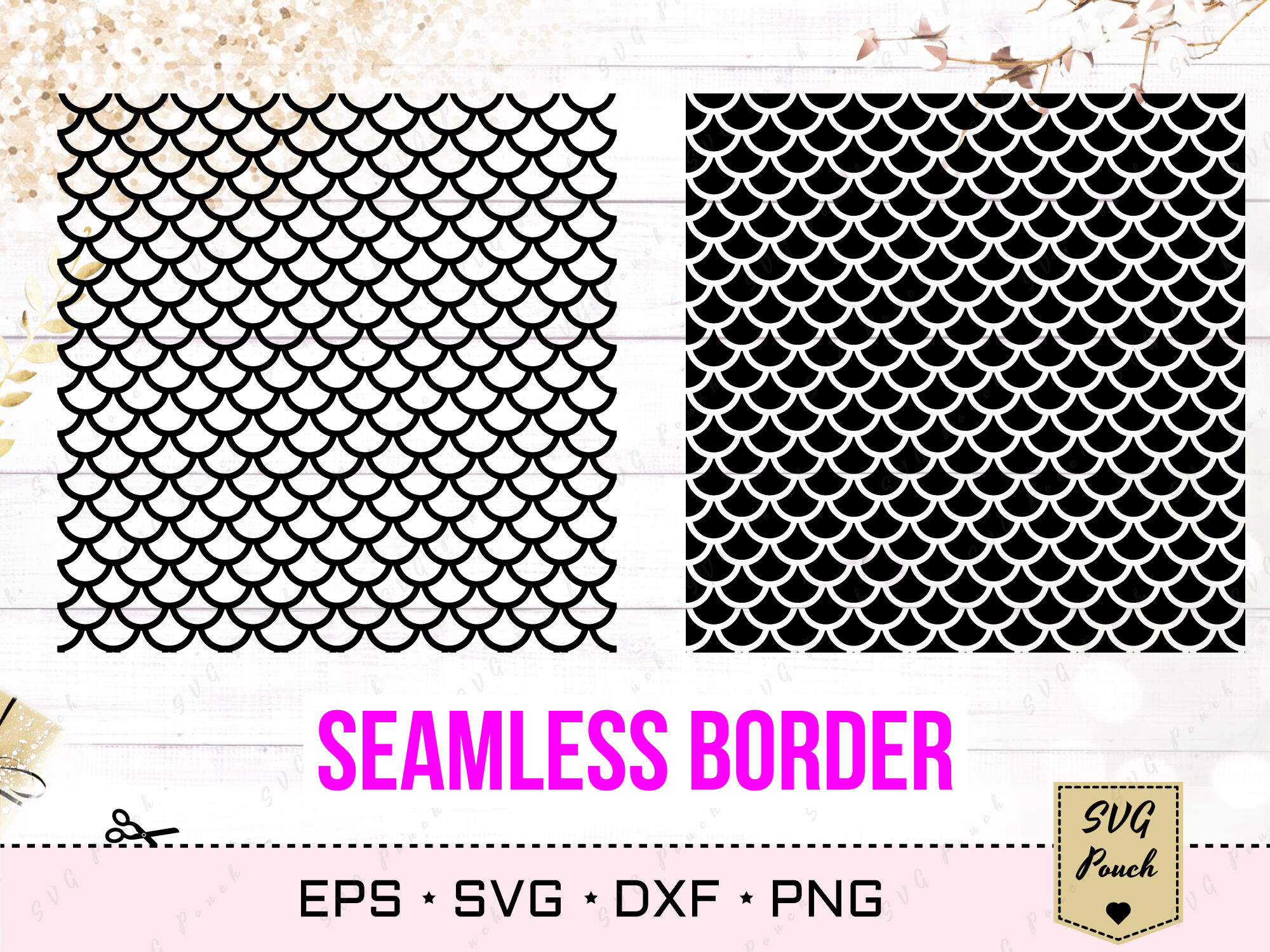 Download Mermaid Scales Pattern Svg By Svgpouch Thehungryjpeg Com