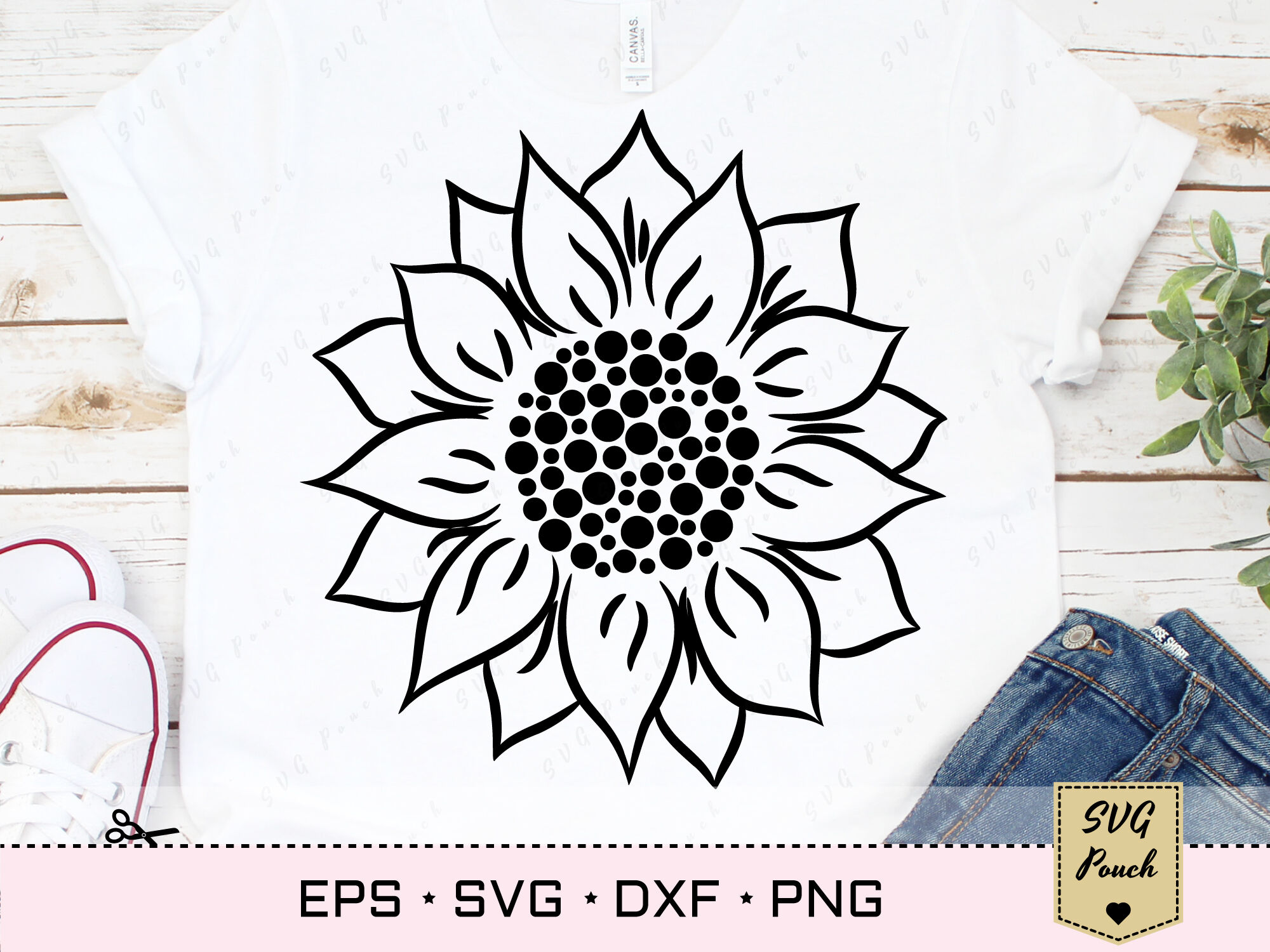 Download Sunflower SVG By SVGPouch | TheHungryJPEG.com