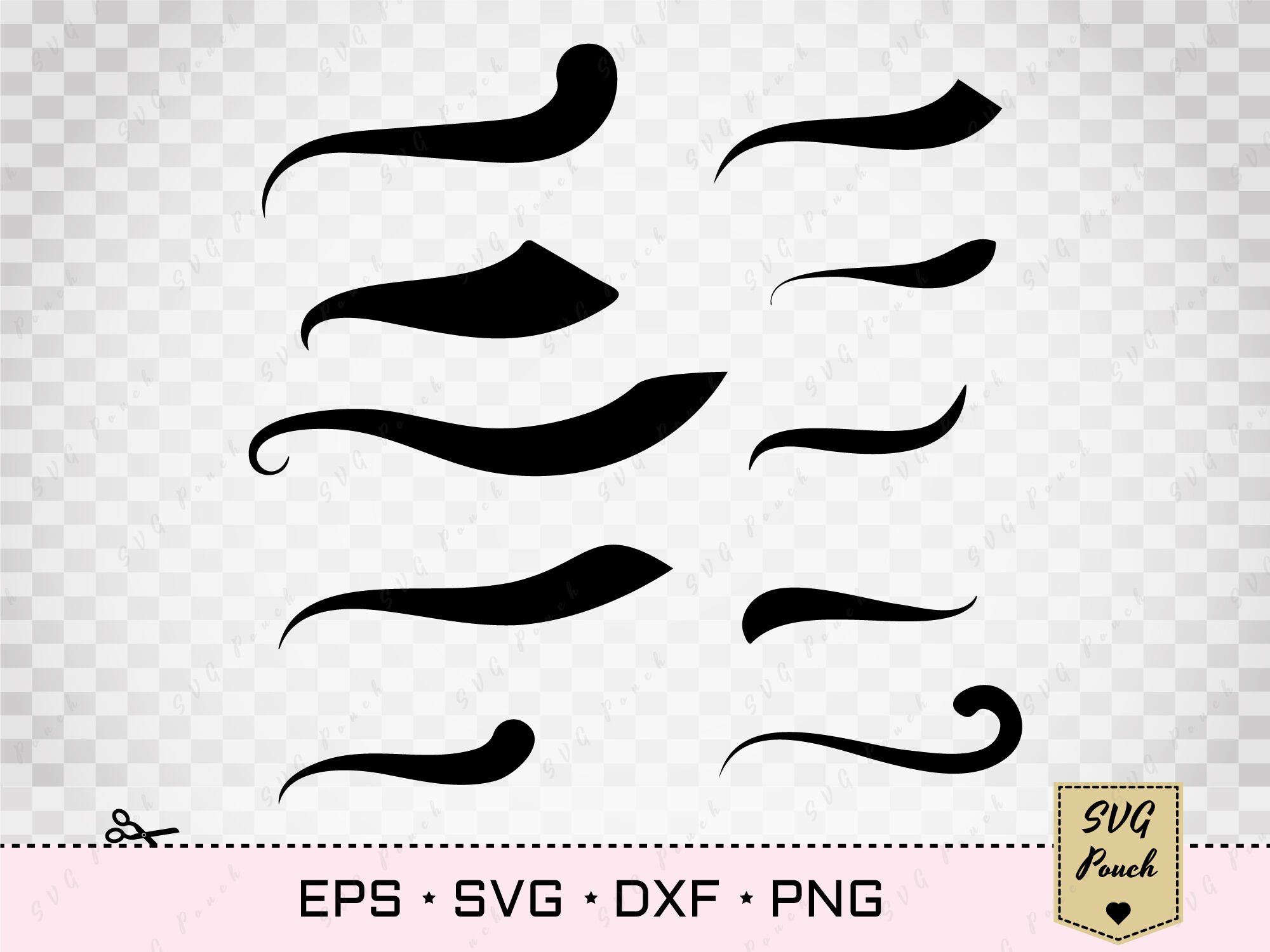 Font Swashes Svg Font Tails Swooshes Svg Set By Svgpouch Thehungryjpeg Com