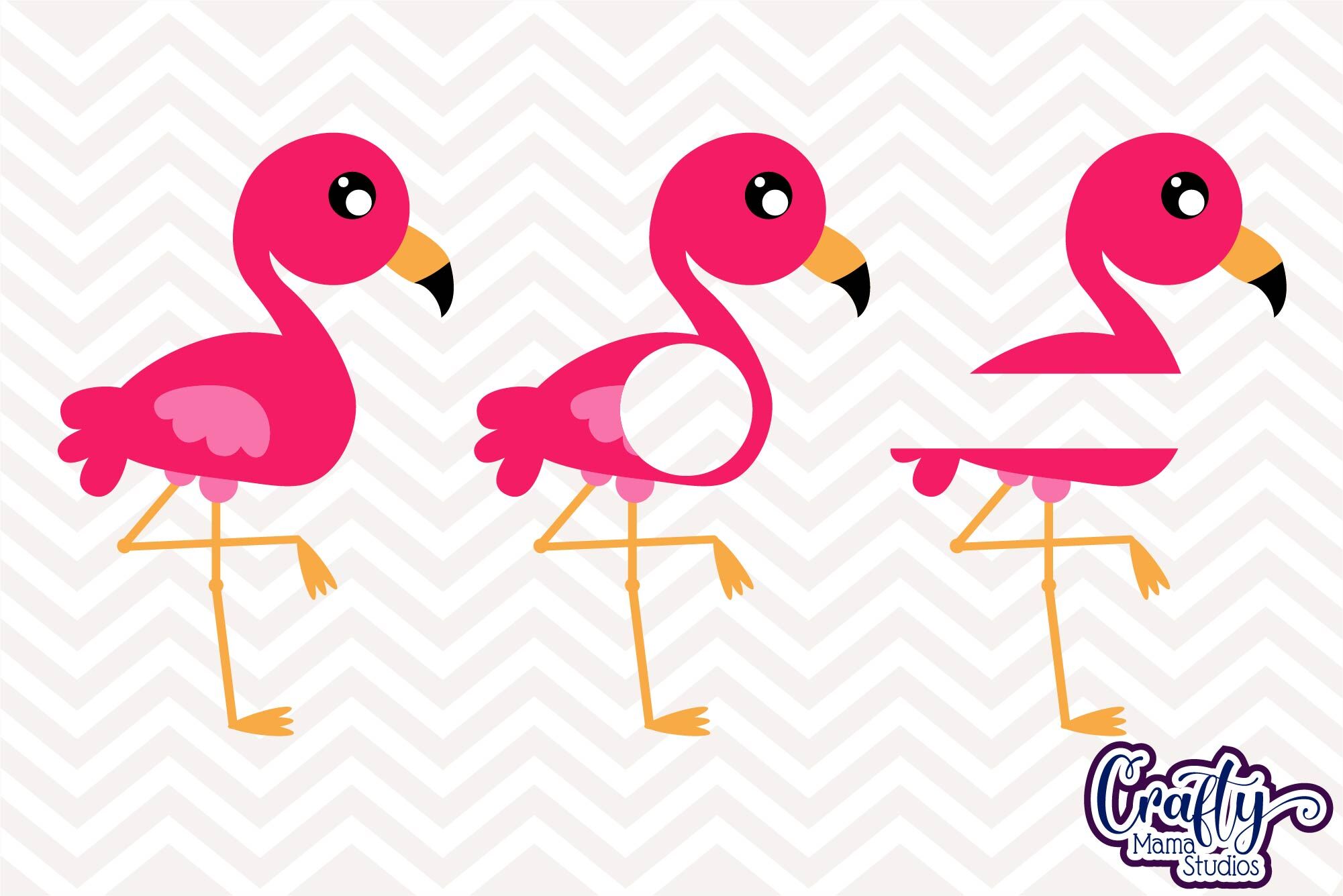 Flamingo SVG Flamingo Monogram Clip Art Summer Svg Beach By Crafty Mama Studios TheHungryJPEG