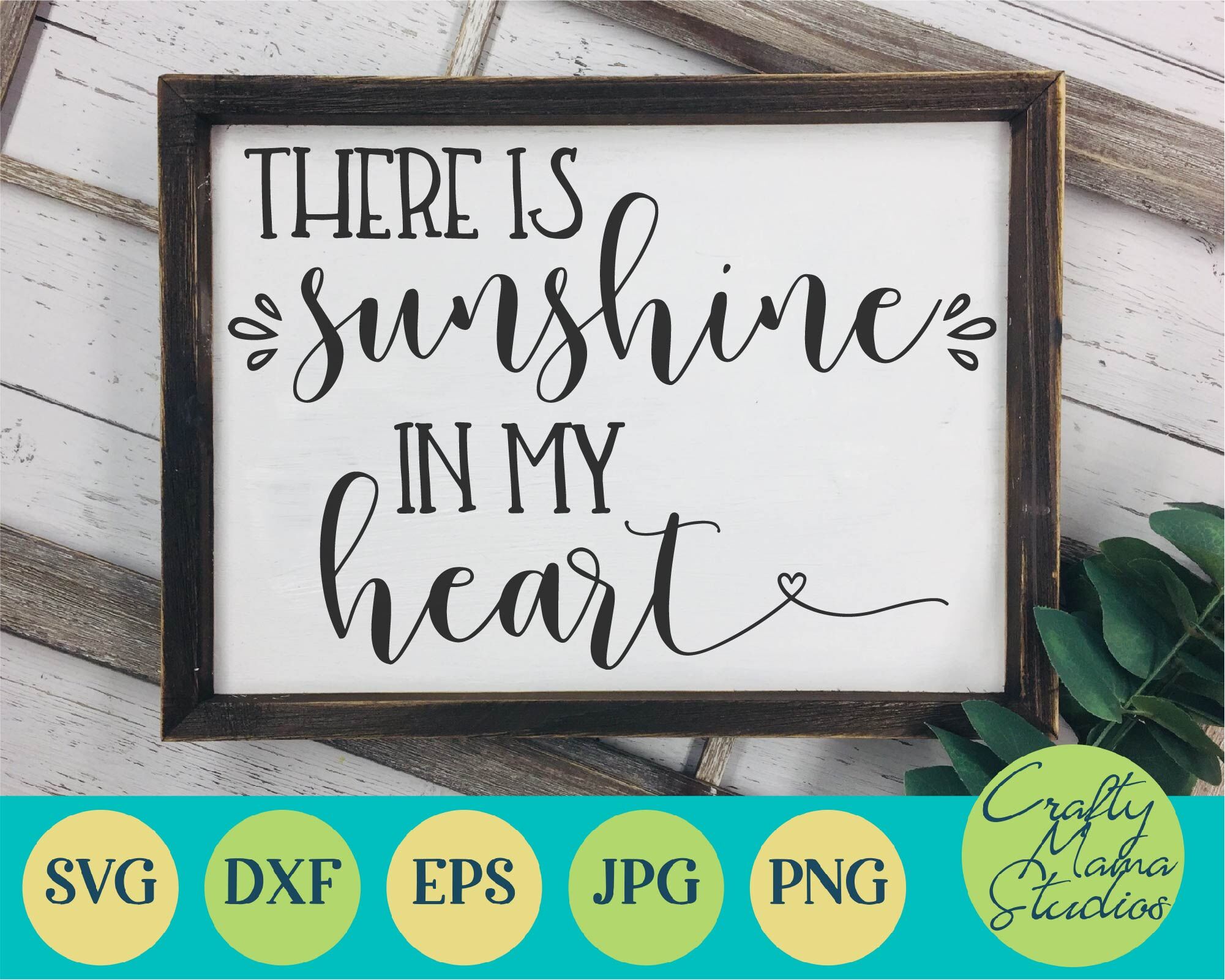 There Is Sunshine In My Heart Svg Love Svg By Crafty Mama Studios Thehungryjpeg Com