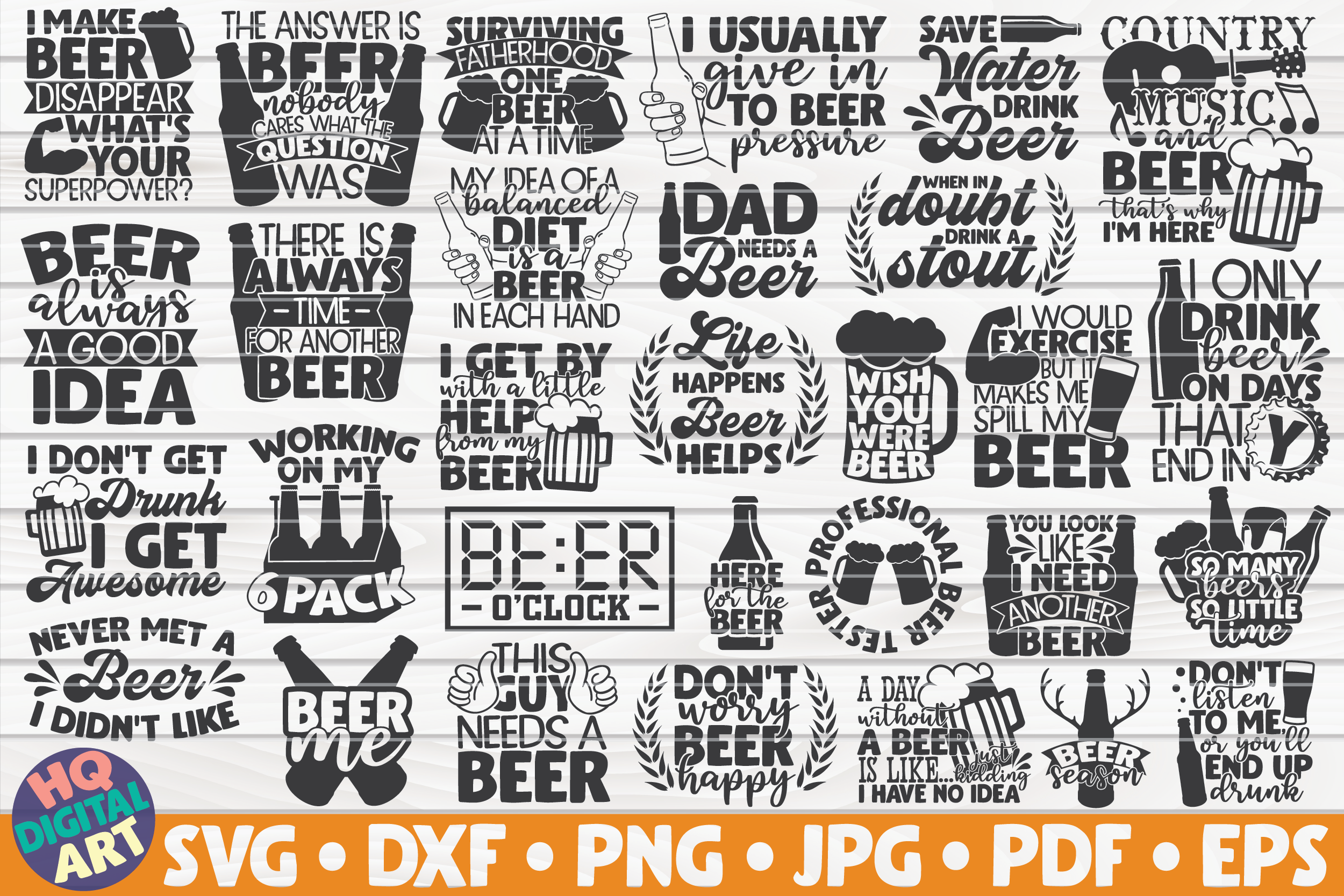 Download Beer Quotes SVG Bundle | 30 designs By HQDigitalArt | TheHungryJPEG.com