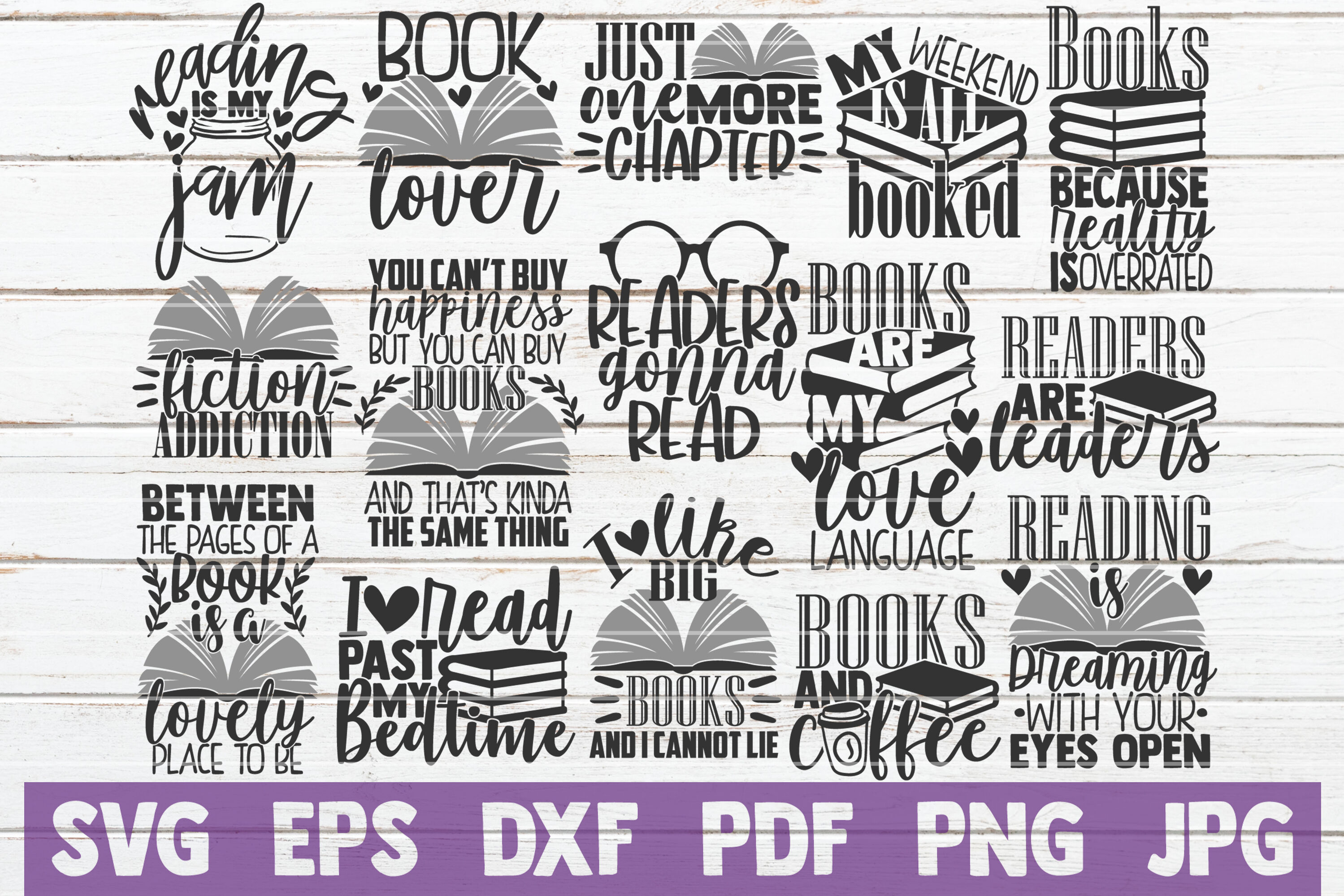 Reading Svg Bundle Love Books Svg Cut Files By Mintymarshmallows Thehungryjpeg Com