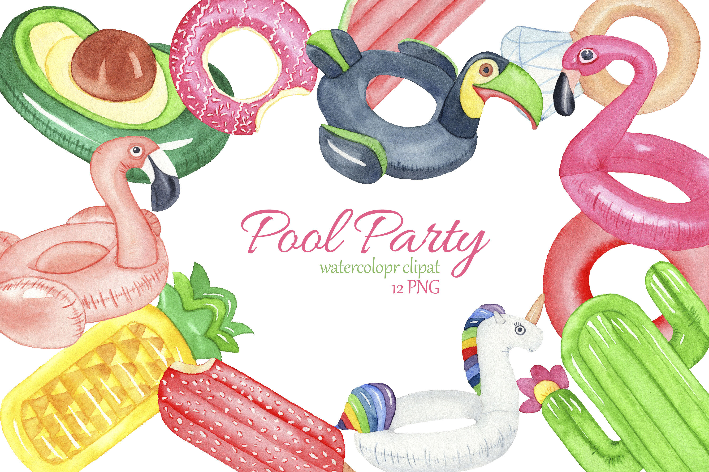 clip art pool party