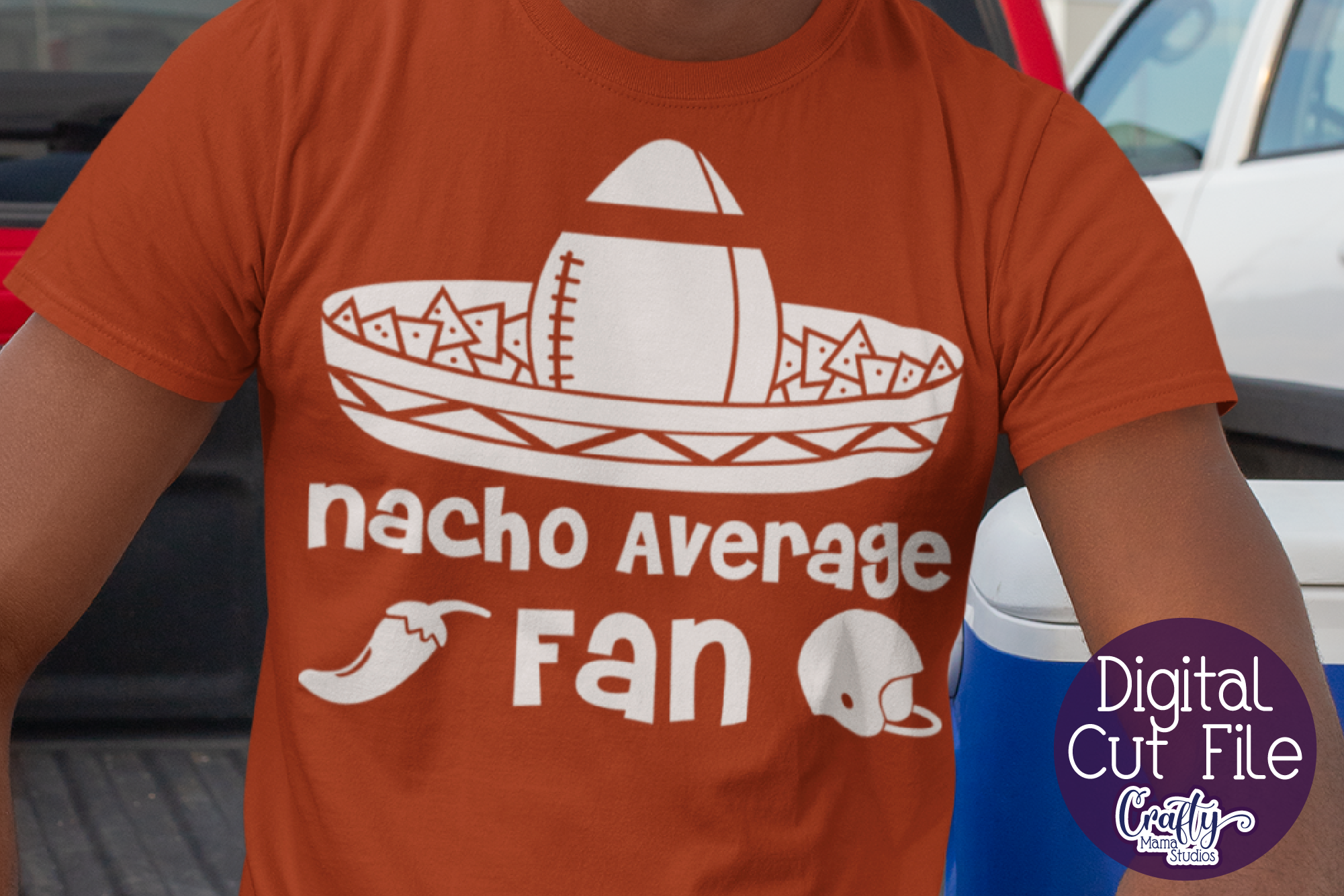 Nacho Average Fan Svg, Football Svg, Dad Svg By Crafty Mama Studios ...