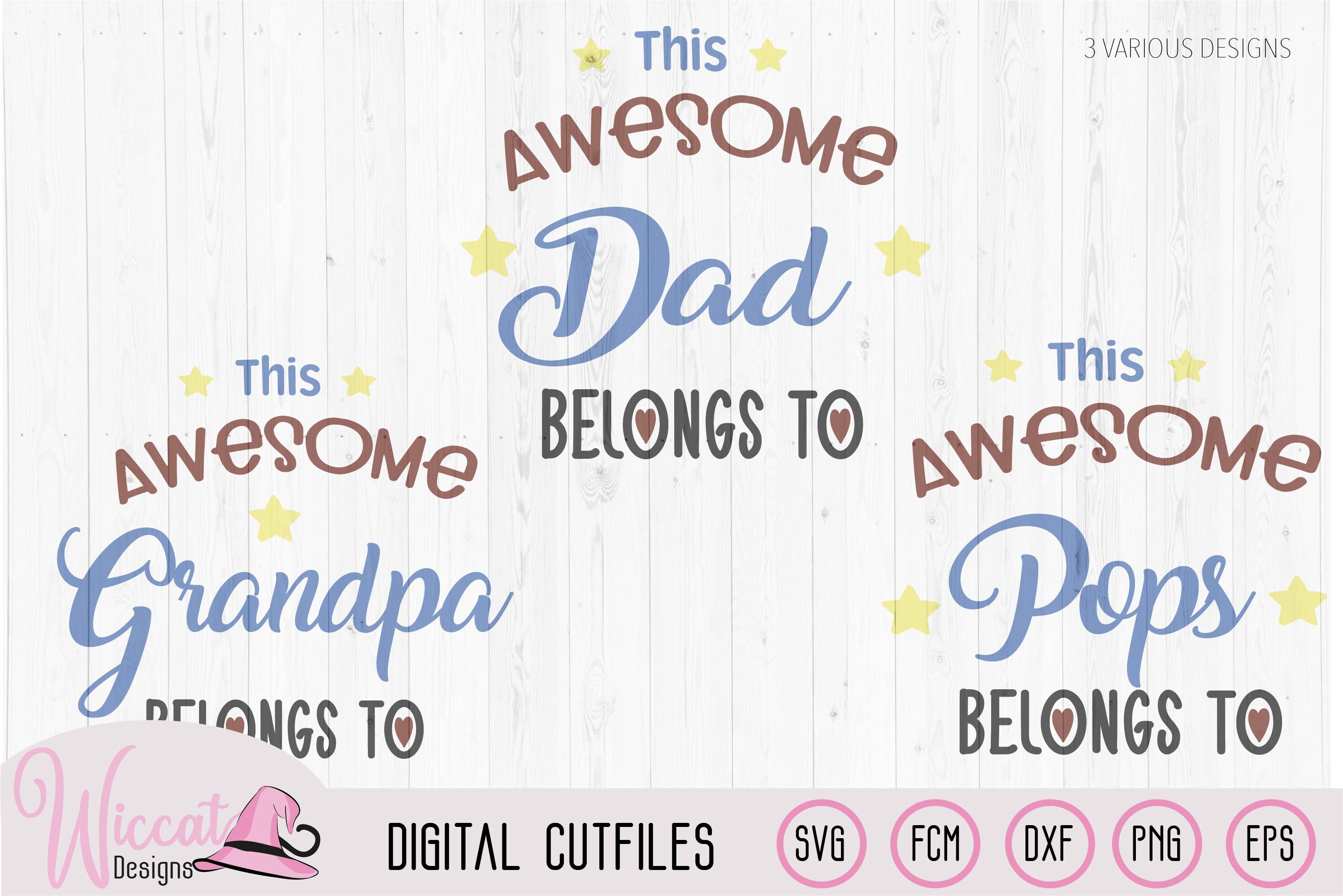 Awesome Dad Word Art Father S Day Svg By Wiccatdesigns Thehungryjpeg Com