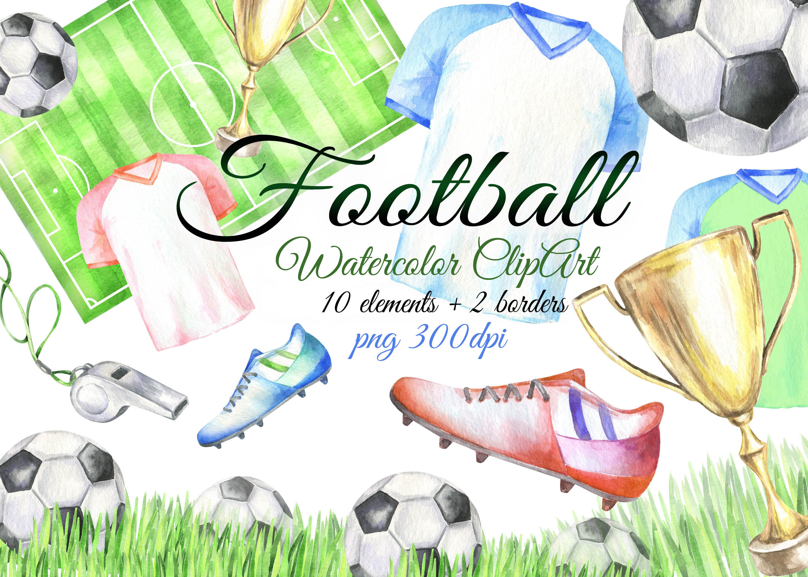 borders and clipart and football