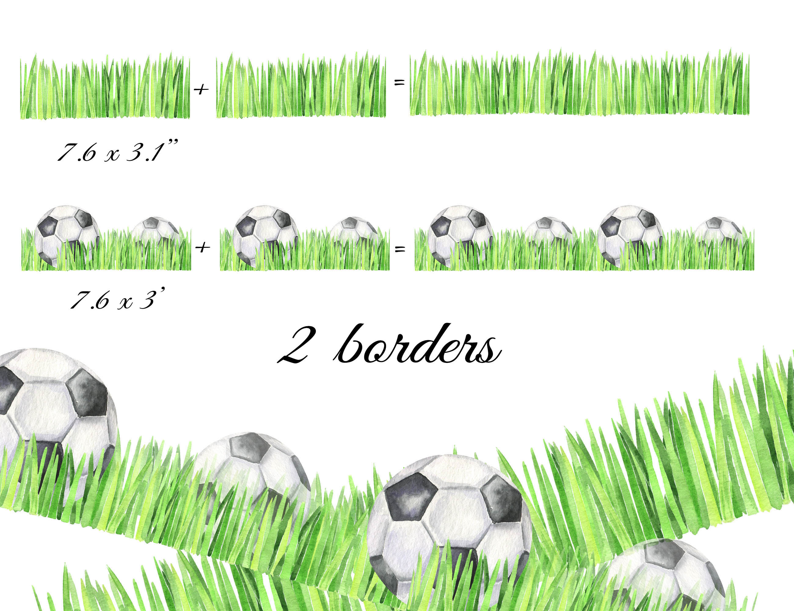 soccer ball border clip art