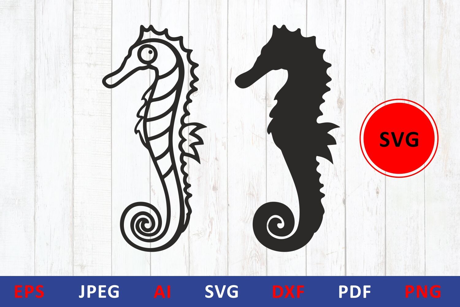 Download Seahorse Silhouette svg Sea horse cut file Seahorse icon ...