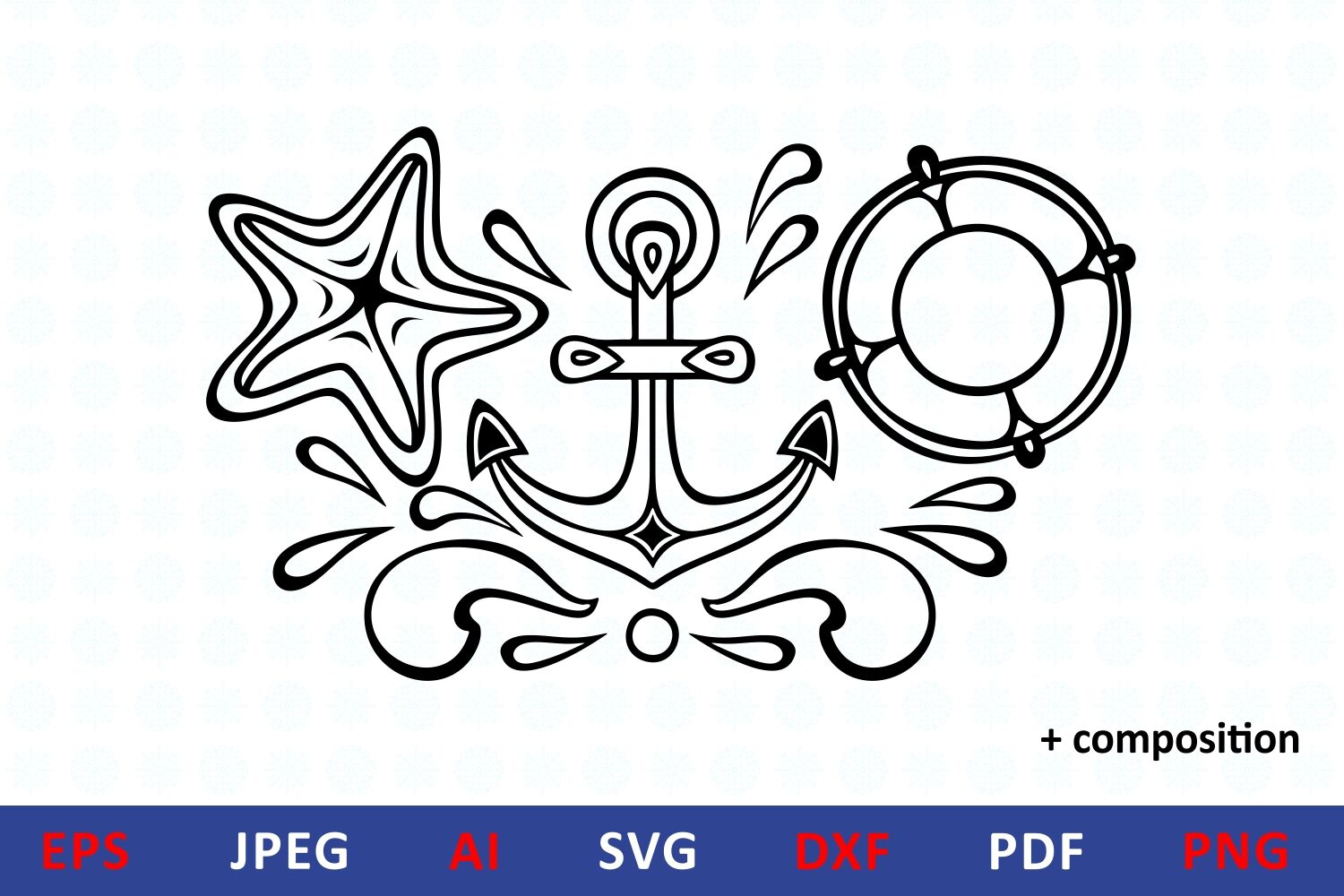 Sea life svg icon bundle underwater dxf vector illustrations By Zoya