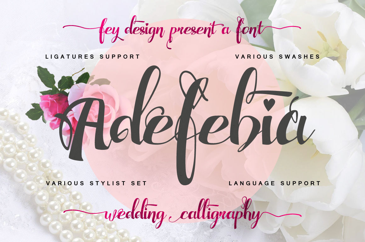 Adefebia Wedding Script Font By Feydesign Thehungryjpeg Com