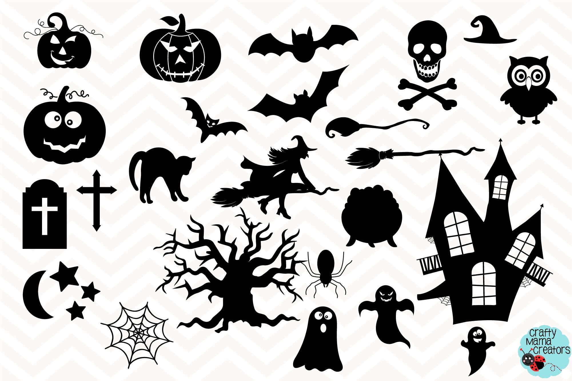 Download Halloween SVG, Jack O Lantern, Witch, Bat Bundle, Ghost ...