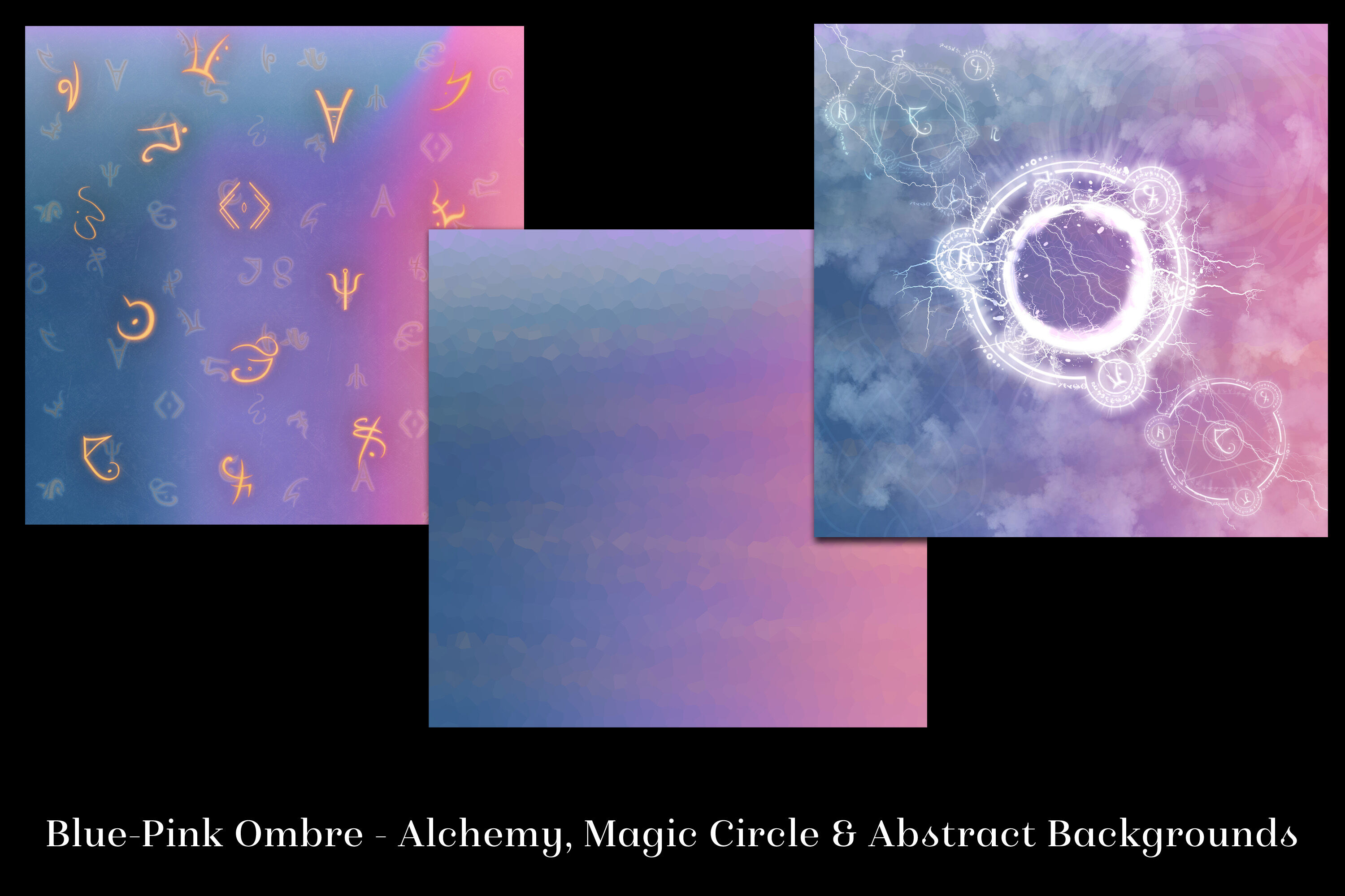 Magical Alchemy 3-12 Background Images Textures Set
