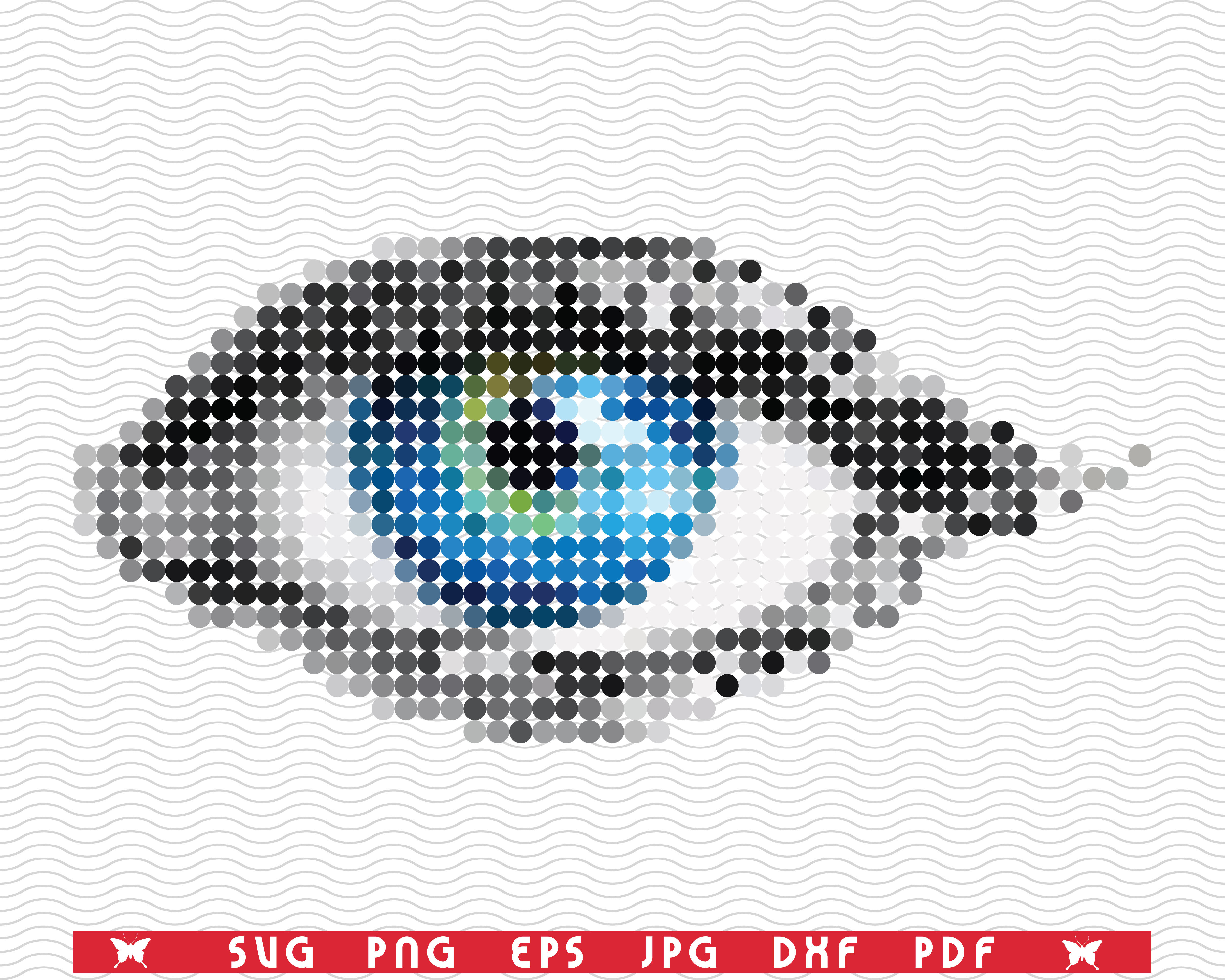 Svg Human Eye Black Silhouette Digital Clipart By Designstudiorm Thehungryjpeg Com
