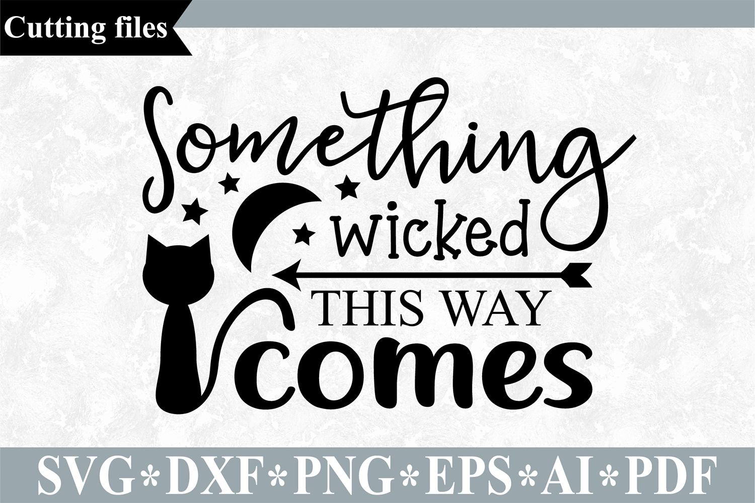Halloween Round Sign Design Something Wicked This Way Comes SVG