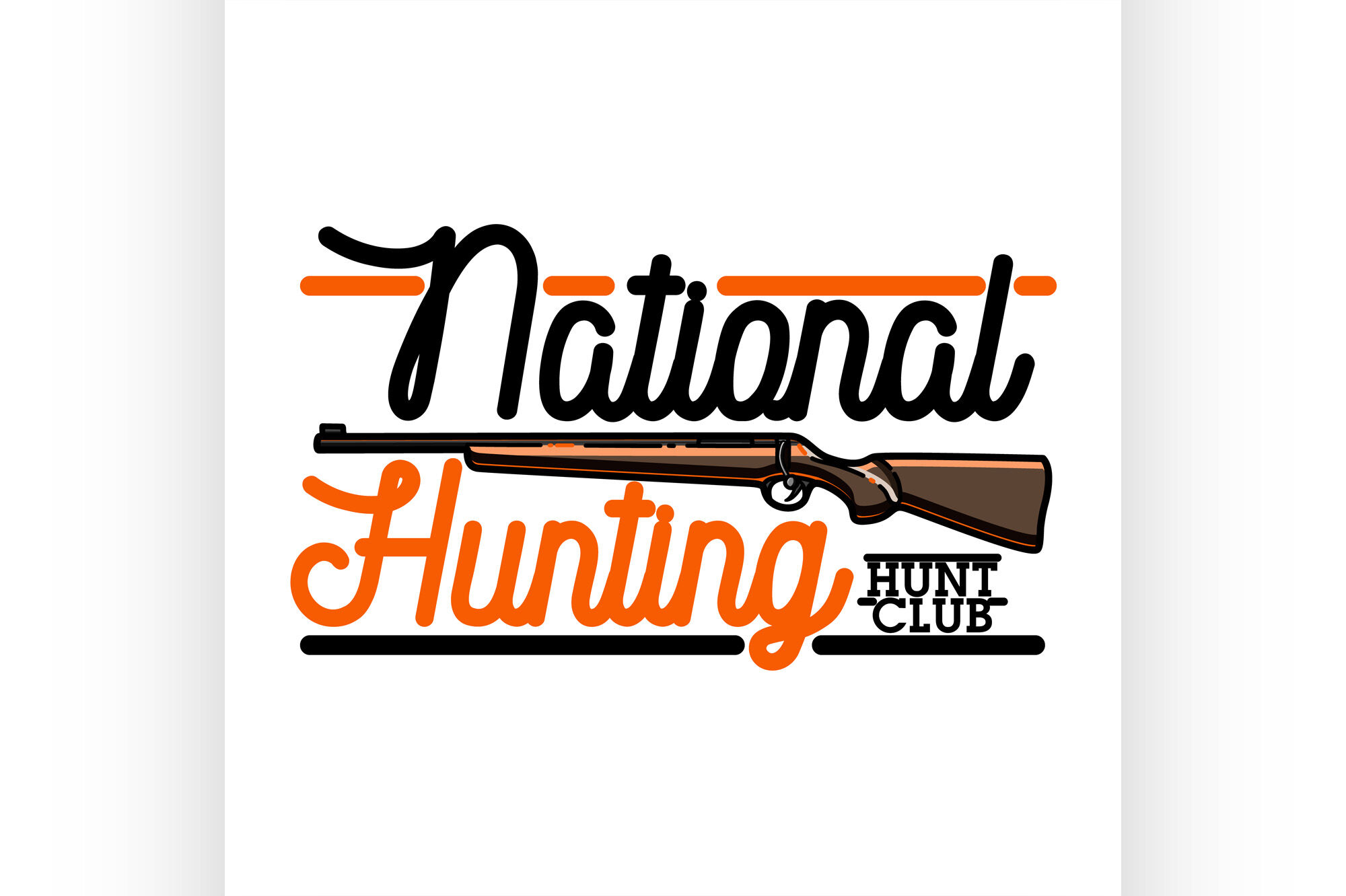 Color Vintage Hunting Club Emblem By Netkoff Thehungryjpeg Com