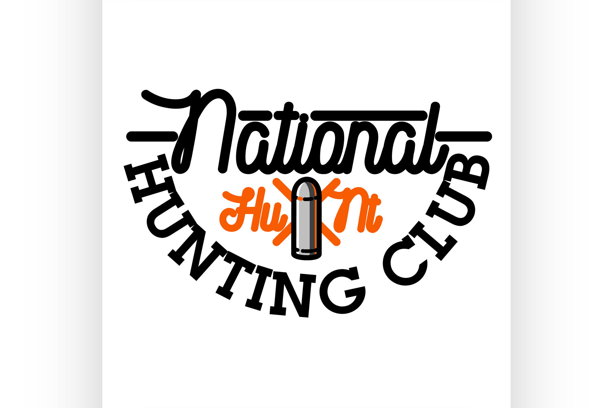 Color Vintage Hunting Club Emblem By Netkoff Thehungryjpeg Com