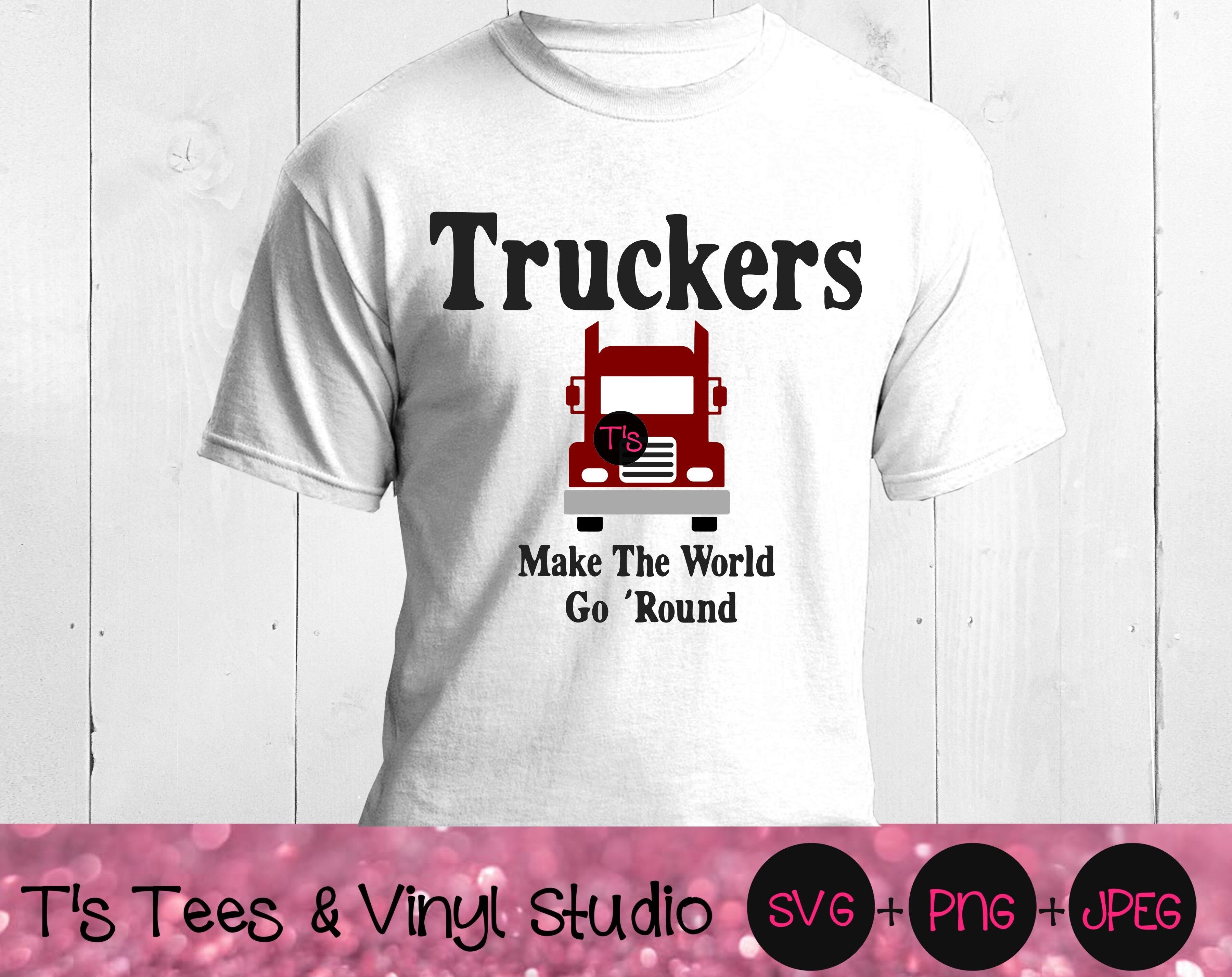 Trucker Svg Truckers Svg Truck Svg Semi Svg Eighteen Wheeler Svg By T S Tees Vinyl Studio Thehungryjpeg Com