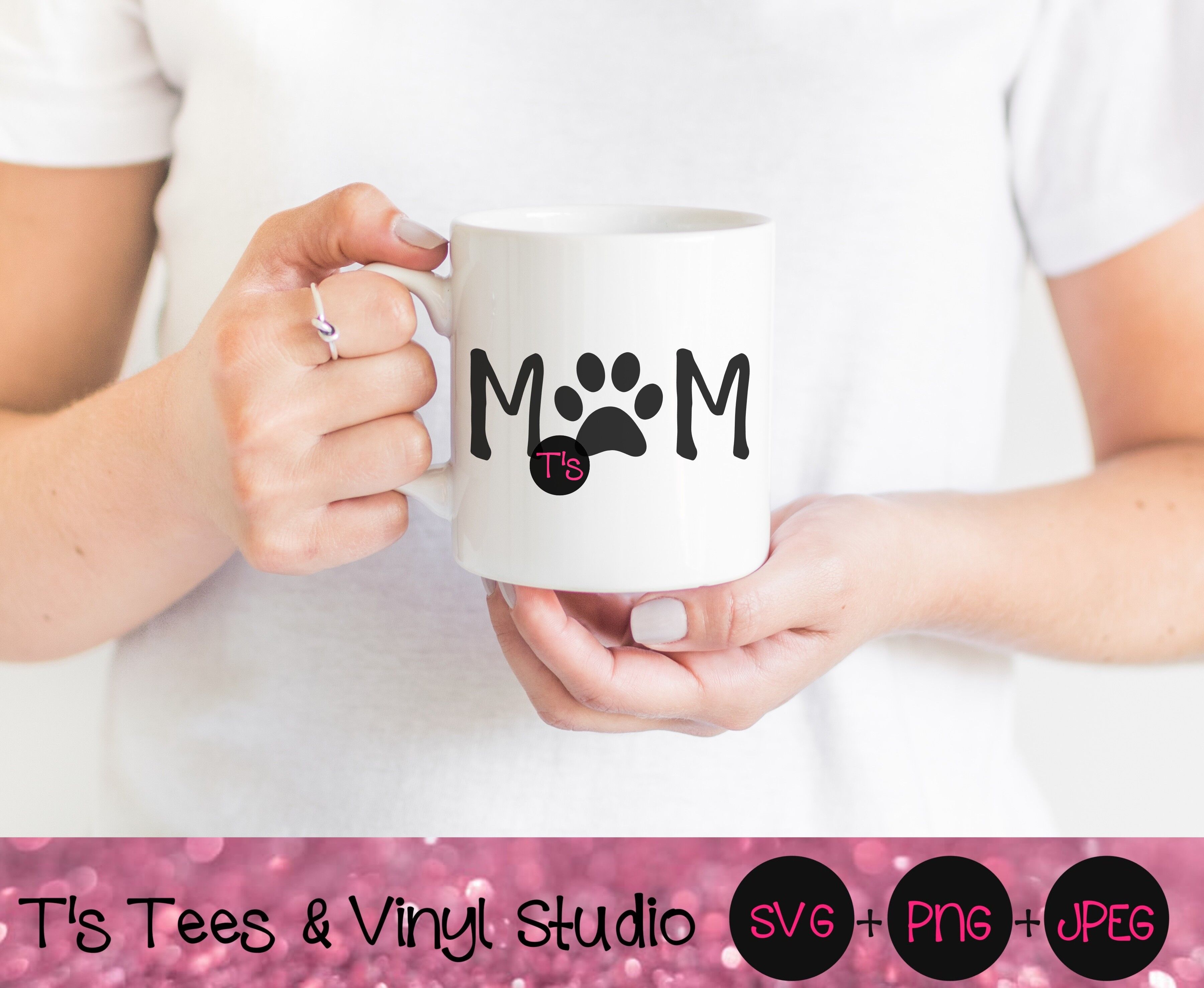 Download Mom Svg Mother S Day Svg Mom Paw Print Svg Dog Mom Svg Furbaby Mom By T S Tees Vinyl Studio Thehungryjpeg Com SVG, PNG, EPS, DXF File