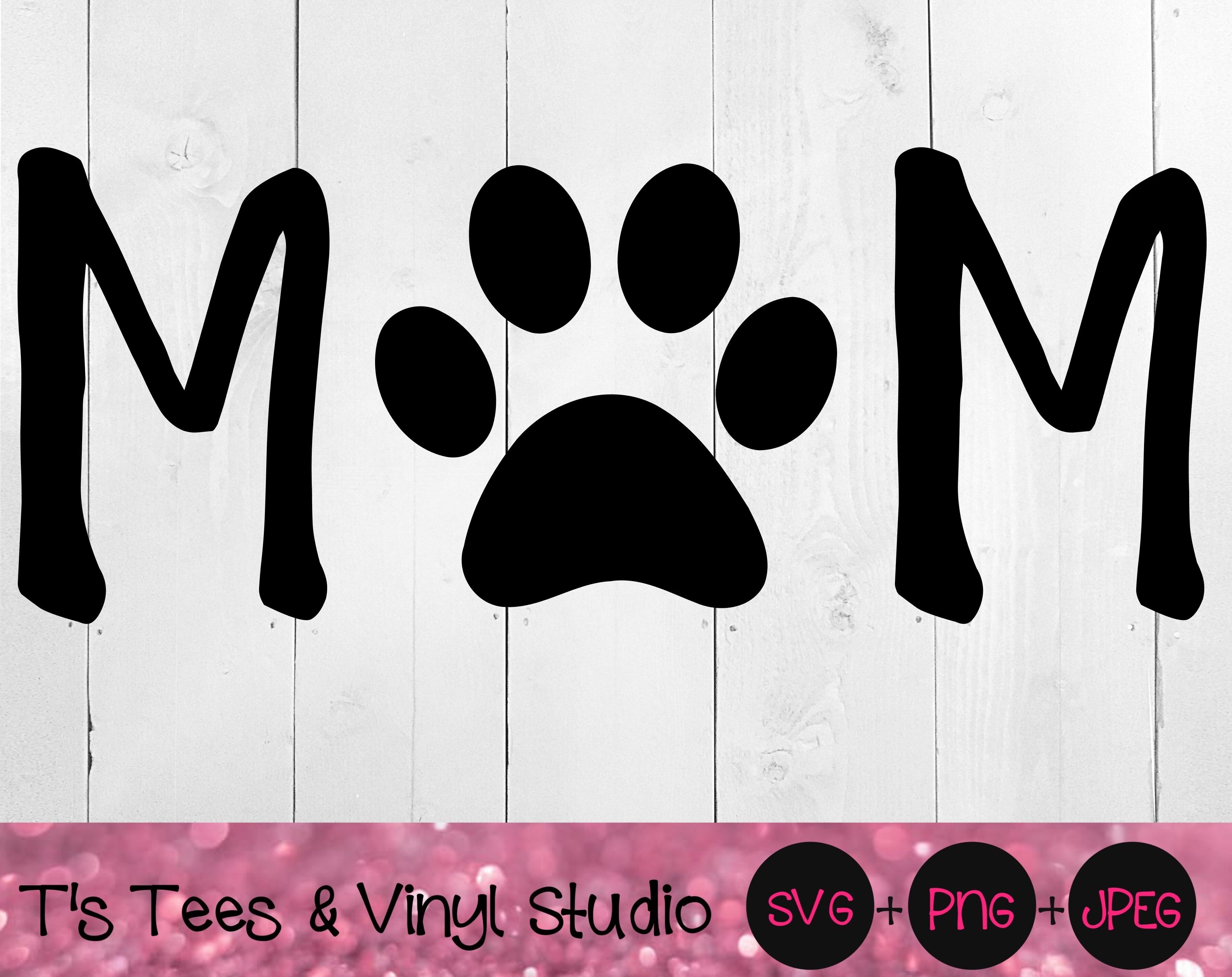 Download Mom Svg Mother S Day Svg Mom Paw Print Svg Dog Mom Svg Furbaby Mom By T S Tees Vinyl Studio Thehungryjpeg Com SVG, PNG, EPS, DXF File
