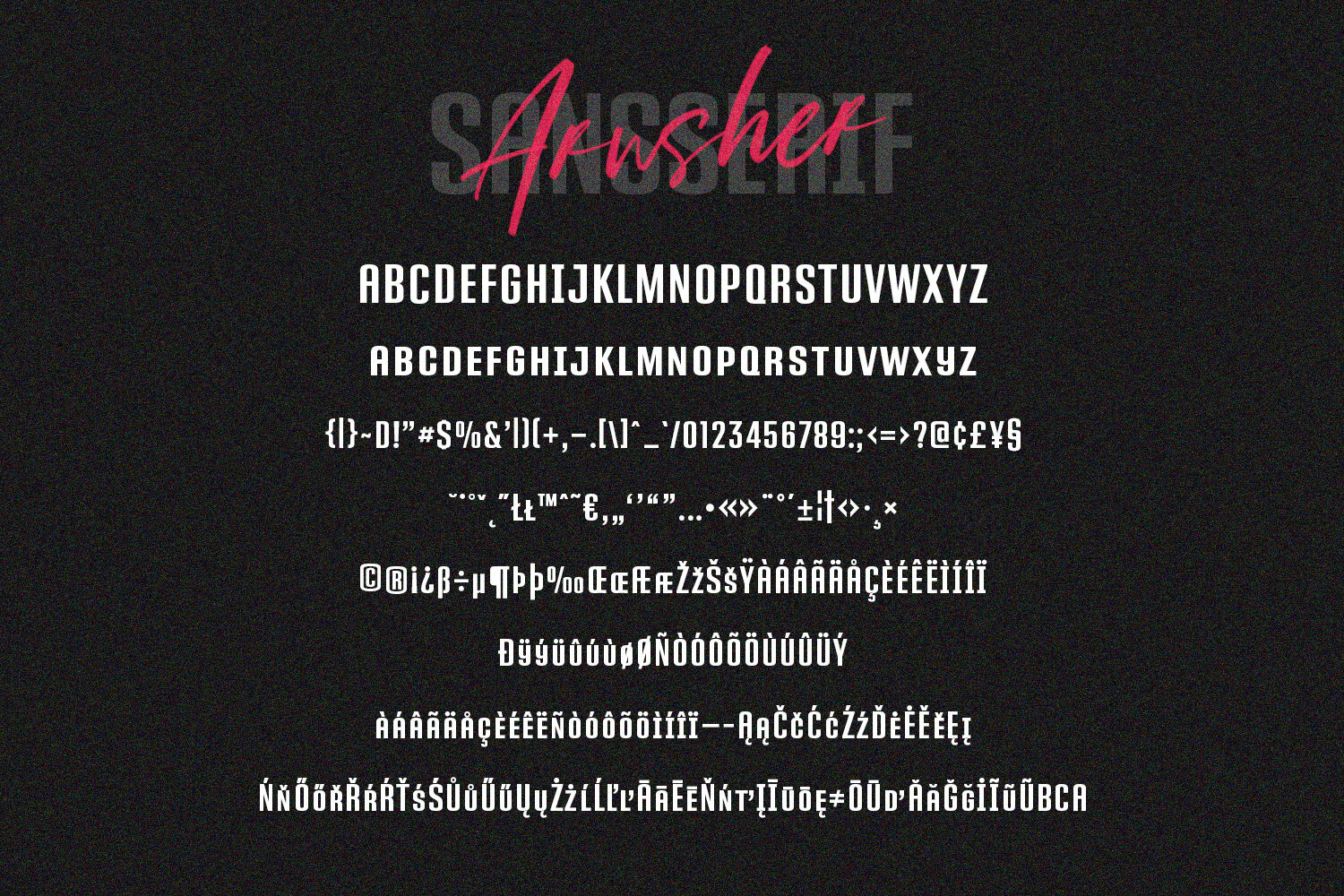 Arusher Brush Font Duo Svg Script Sans Vector Type By Maulana Creative Thehungryjpeg Com