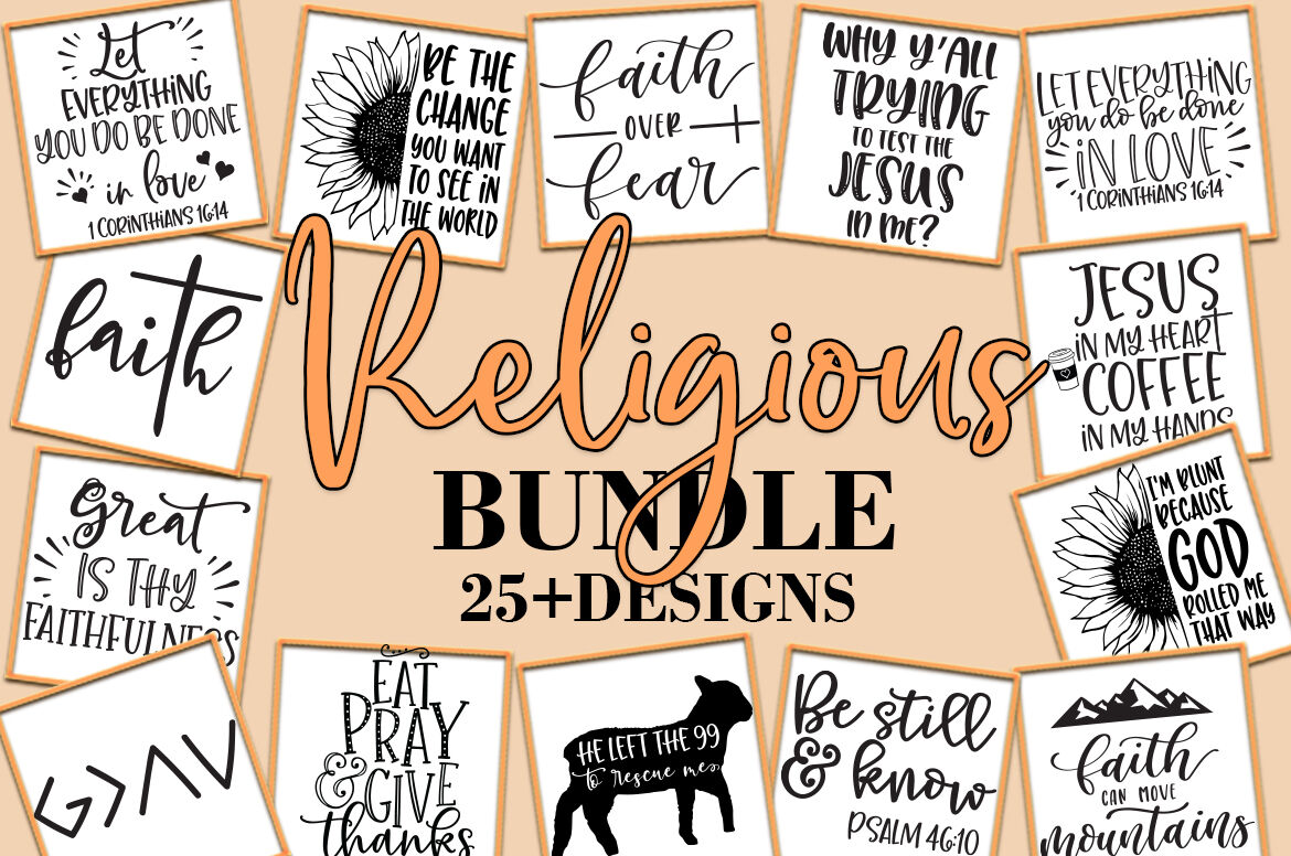 Download Religious Christian Bundle SVG By Freeling Design House ...
