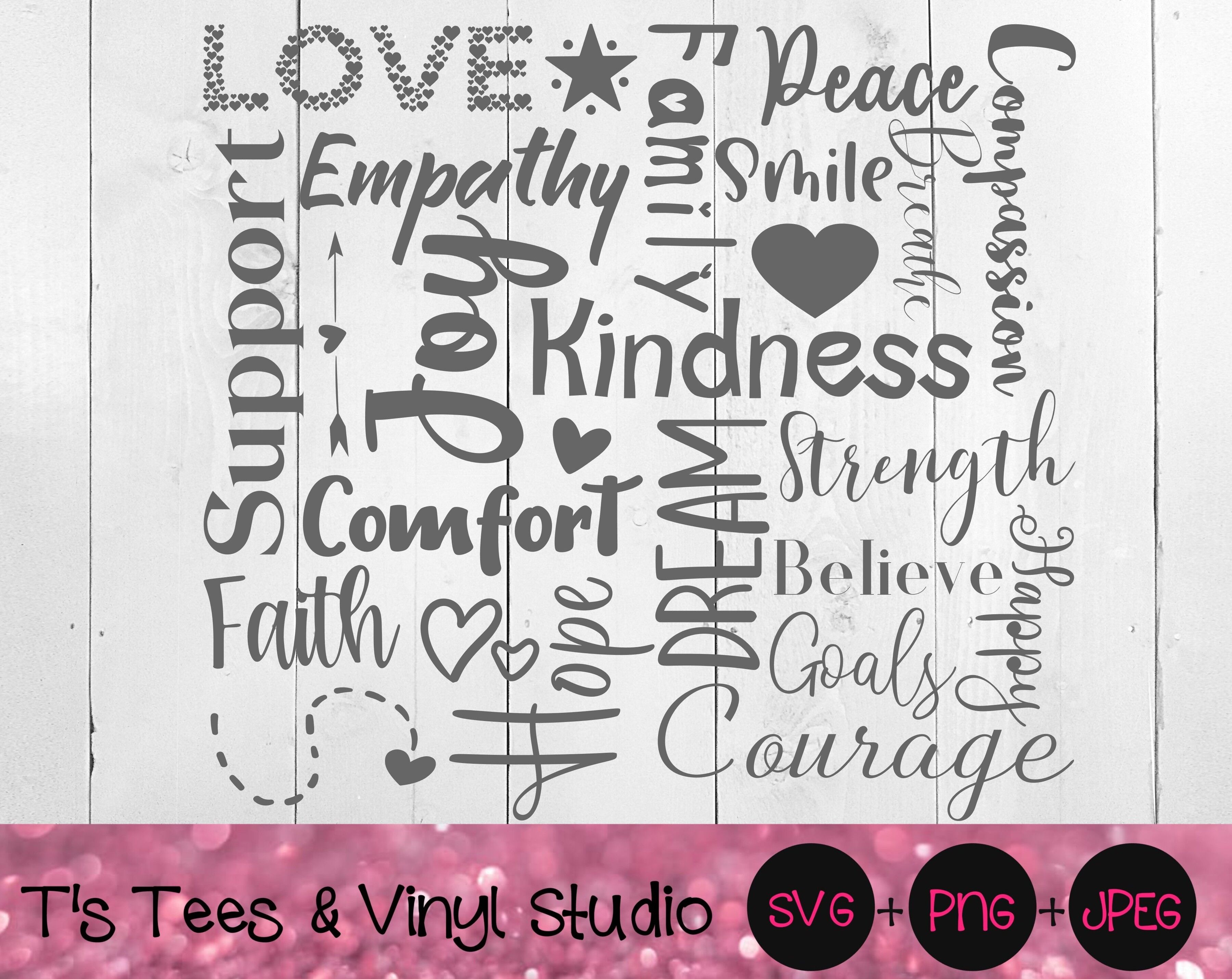 Inspirational Svg, Strength Svg, Faith Svg, Hope Svg, Subway Art Svg ...