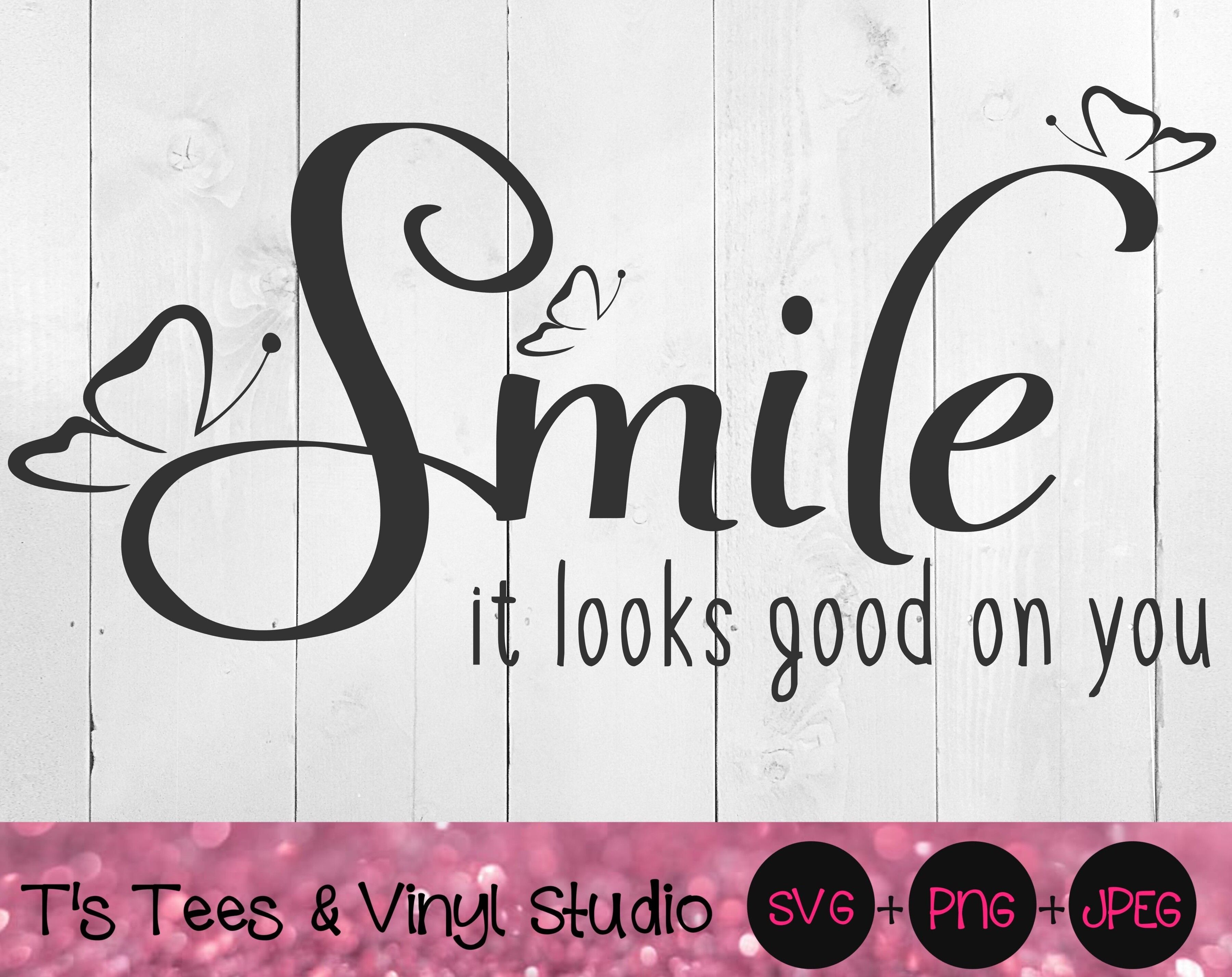 Download Smile Svg Butterfly Svg Happy Svg Happiness Svg Mood Svg Smile It By T S Tees Vinyl Studio Thehungryjpeg Com