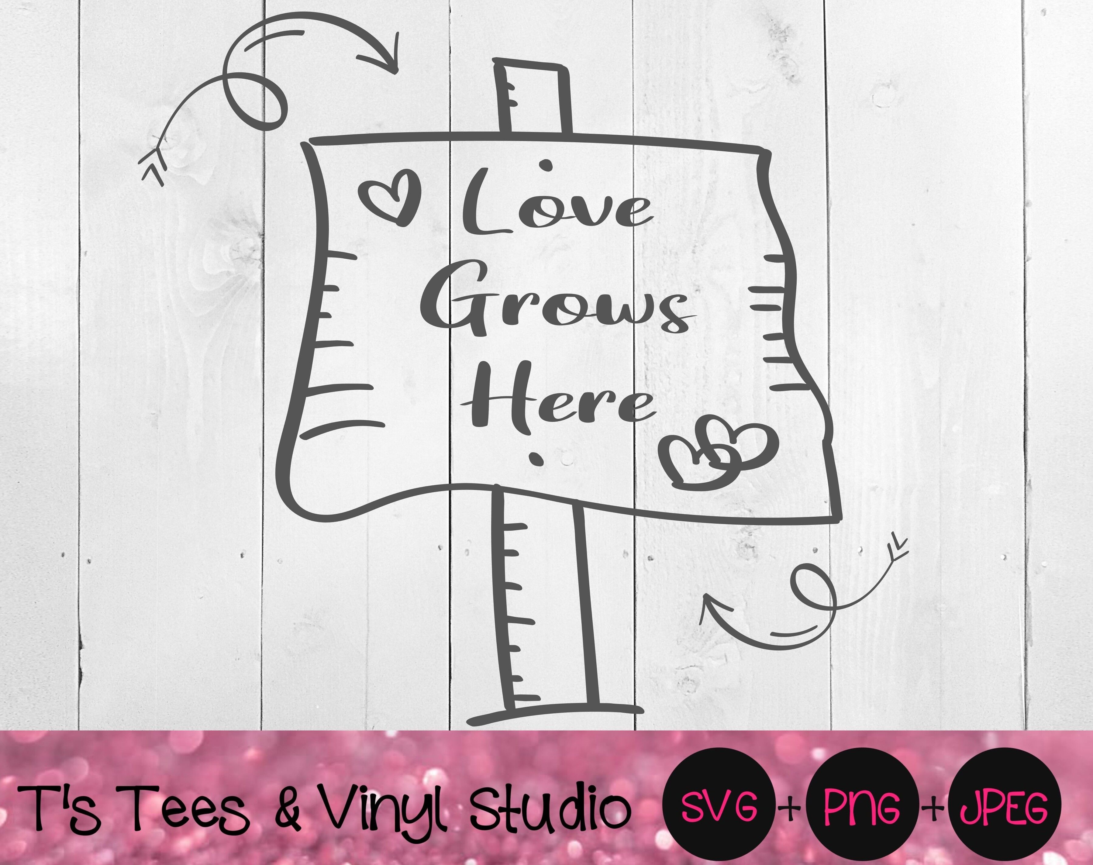 Love Svg Love Grows Here Svg Family Svg Garden Svg Married Svg Lo By T S Tees Vinyl Studio Thehungryjpeg Com